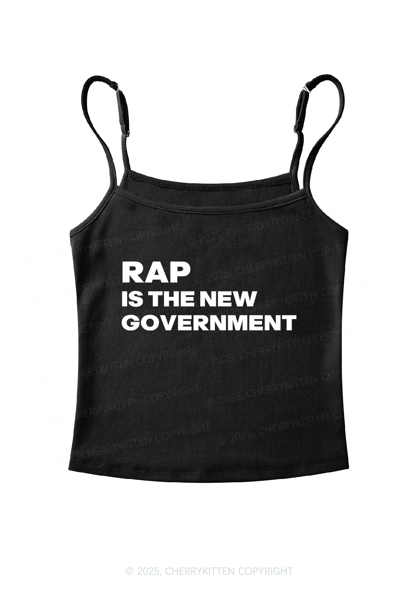 Rap Government Y2K Spaghetti Strap Cami Cherrykitten - Image 3