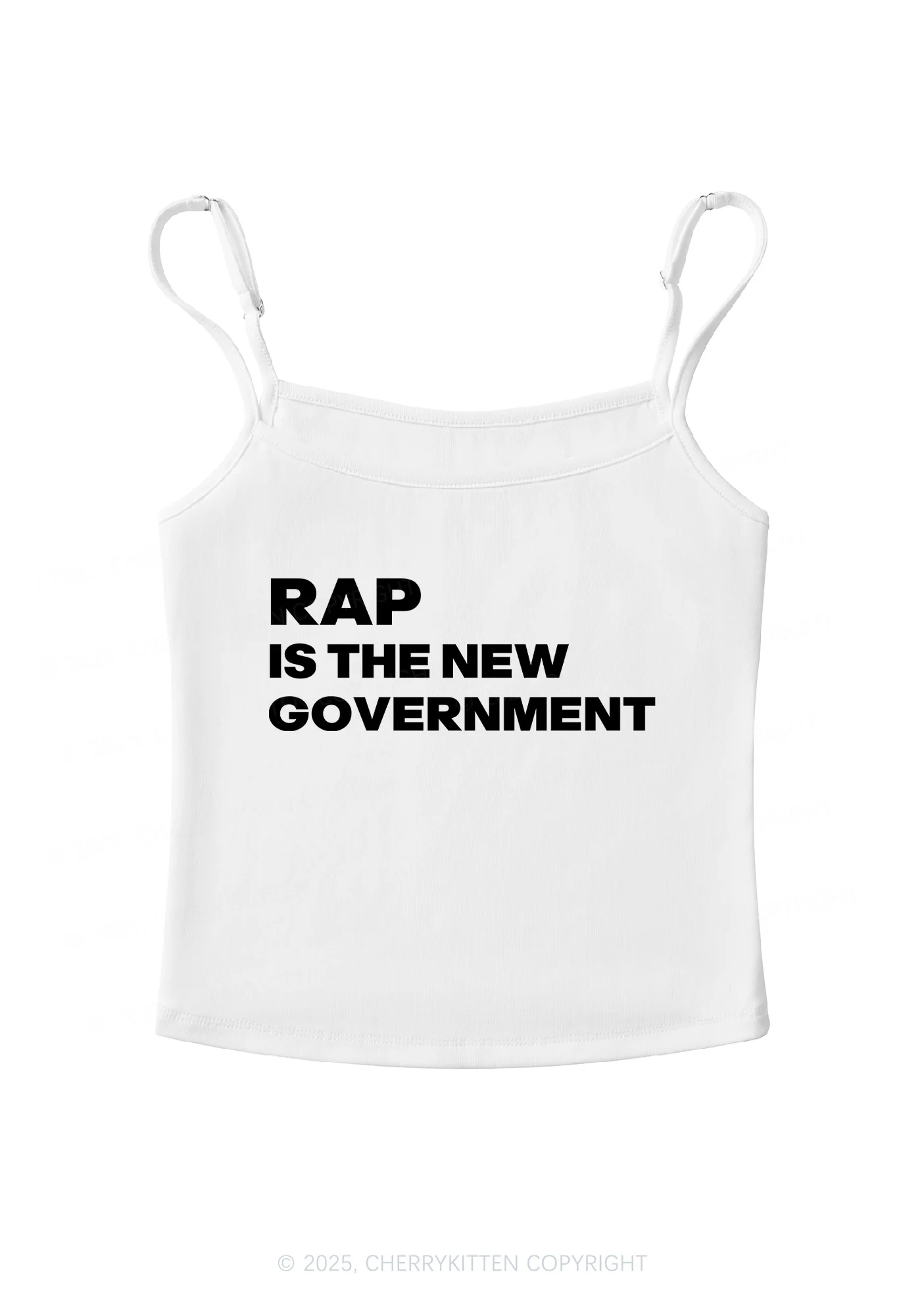 Rap Government Y2K Spaghetti Strap Cami Cherrykitten - Image 4