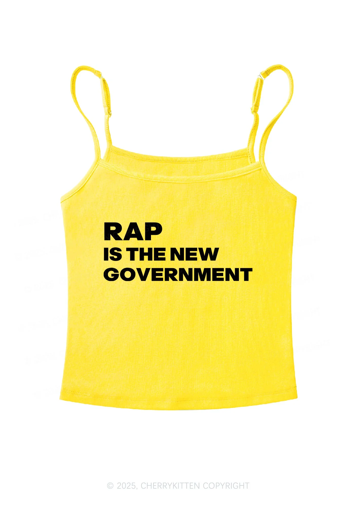 Rap Government Y2K Spaghetti Strap Cami Cherrykitten - Image 5