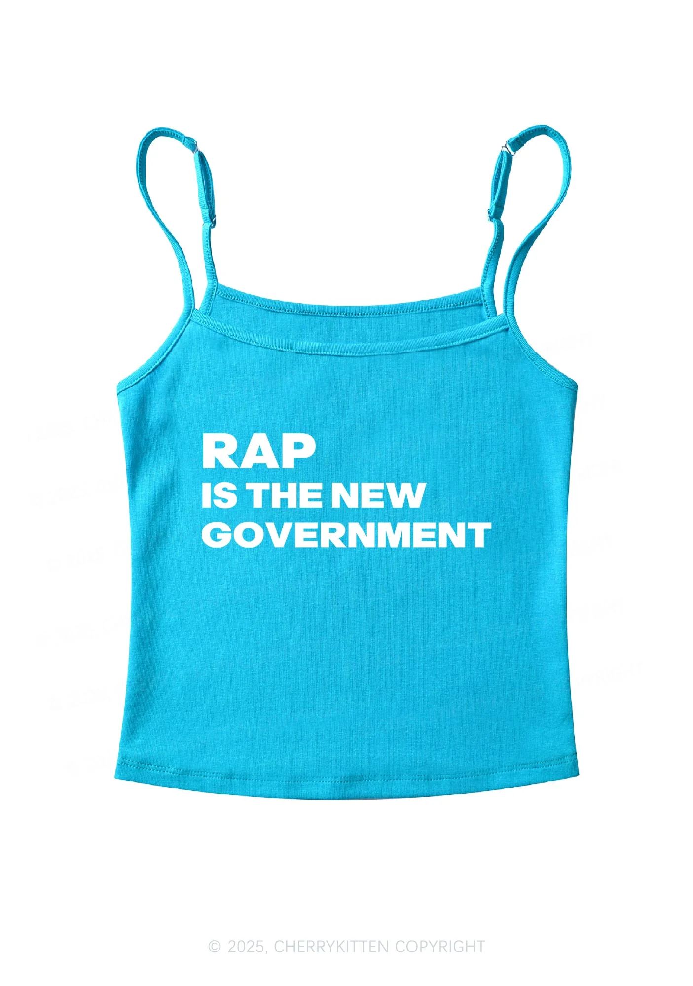 Rap Government Y2K Spaghetti Strap Cami Cherrykitten - Image 6