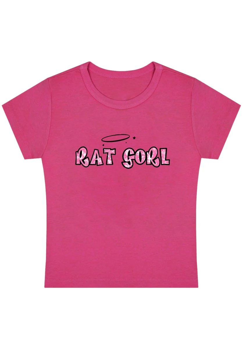 Rat Gorl Y2K Baby Tee - Image 3