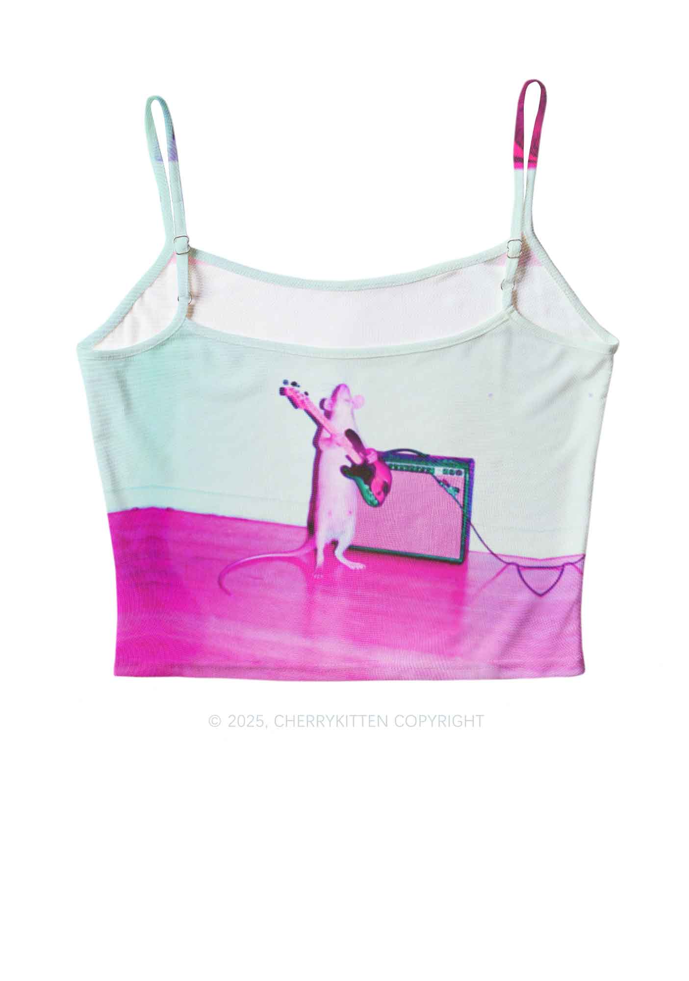 Rat Guitarist Y2K Mesh Cami Tank Cherrykitten - Image 2