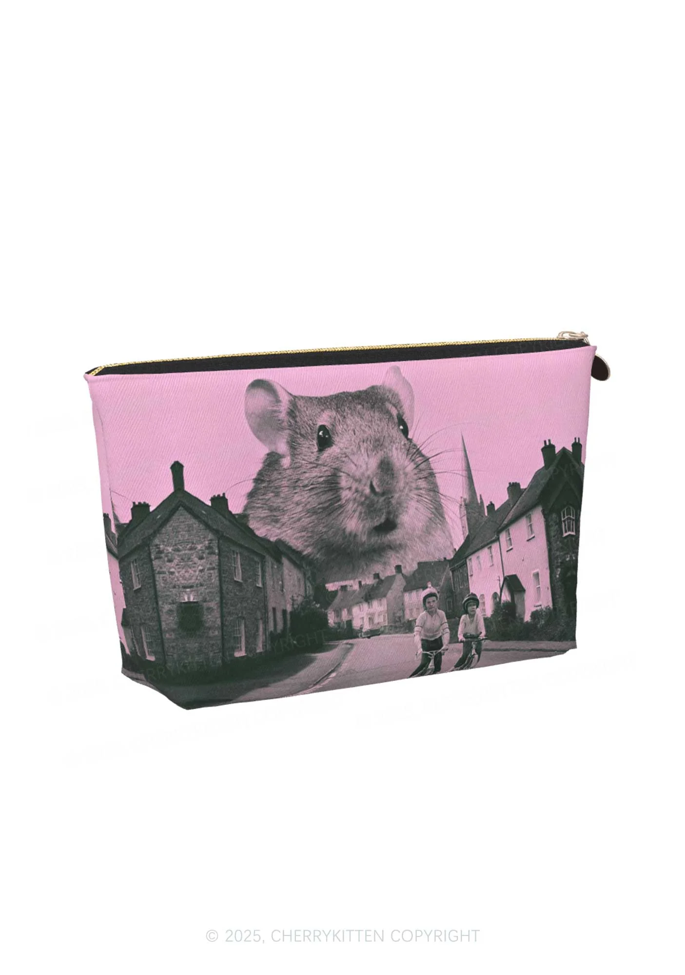 Rat Street Y2K Leather Makeup Bag Cherrykitten - Image 3