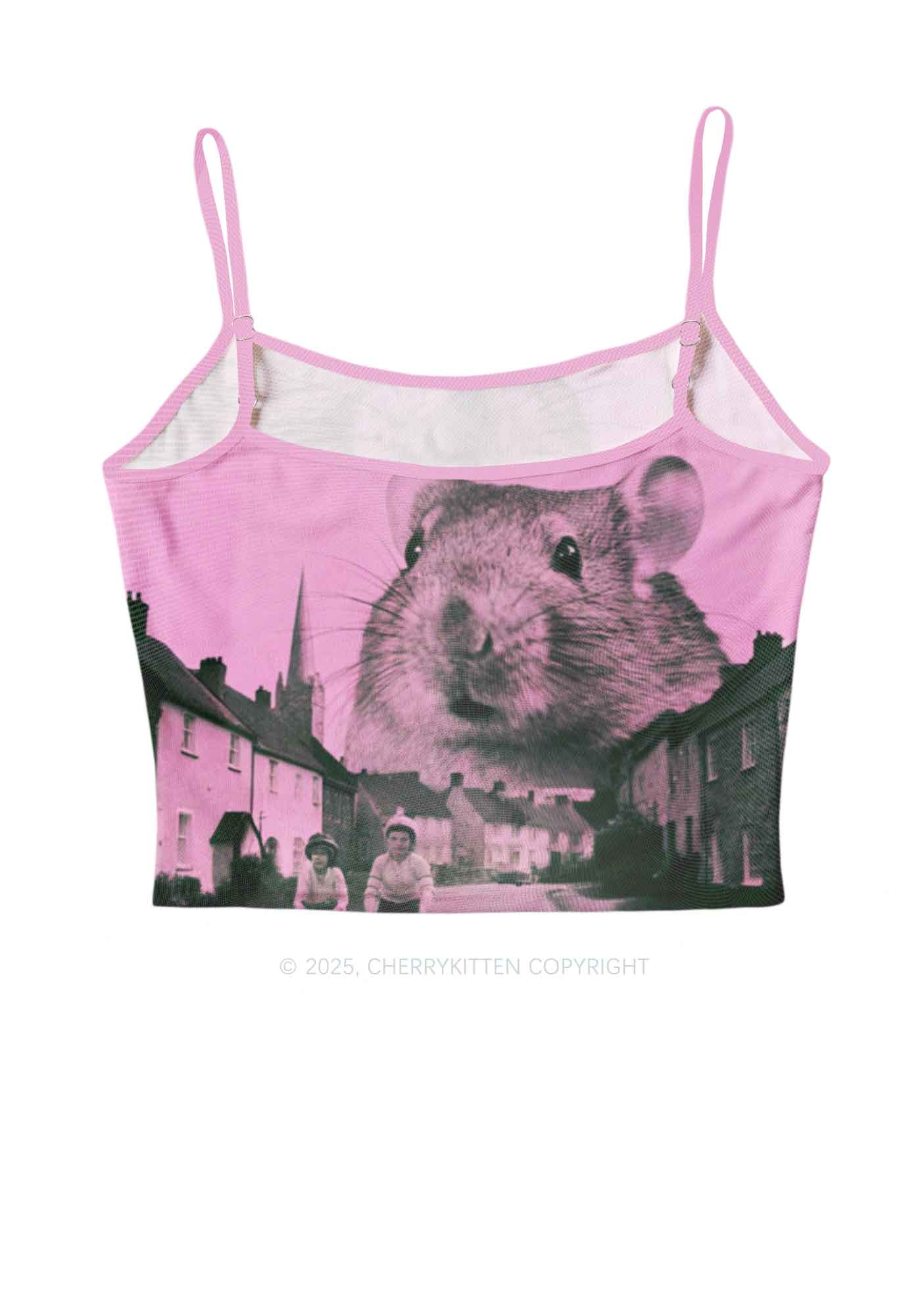 Rat Street Y2K Mesh Cami Tank Cherrykitten - Image 2