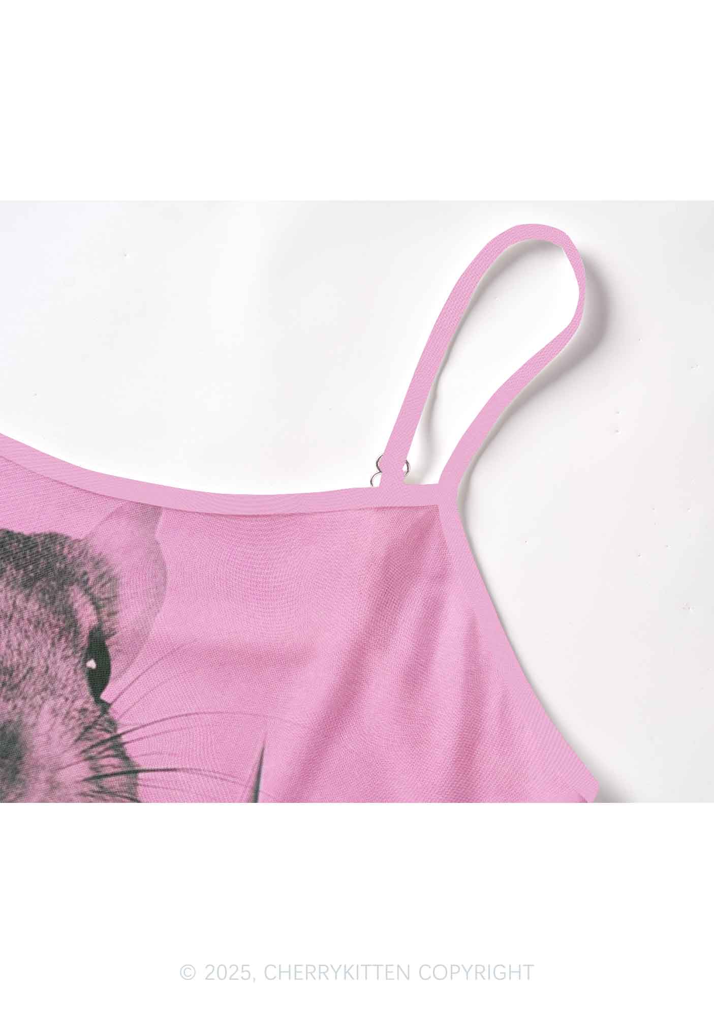 Rat Street Y2K Mesh Cami Tank Cherrykitten - Image 3