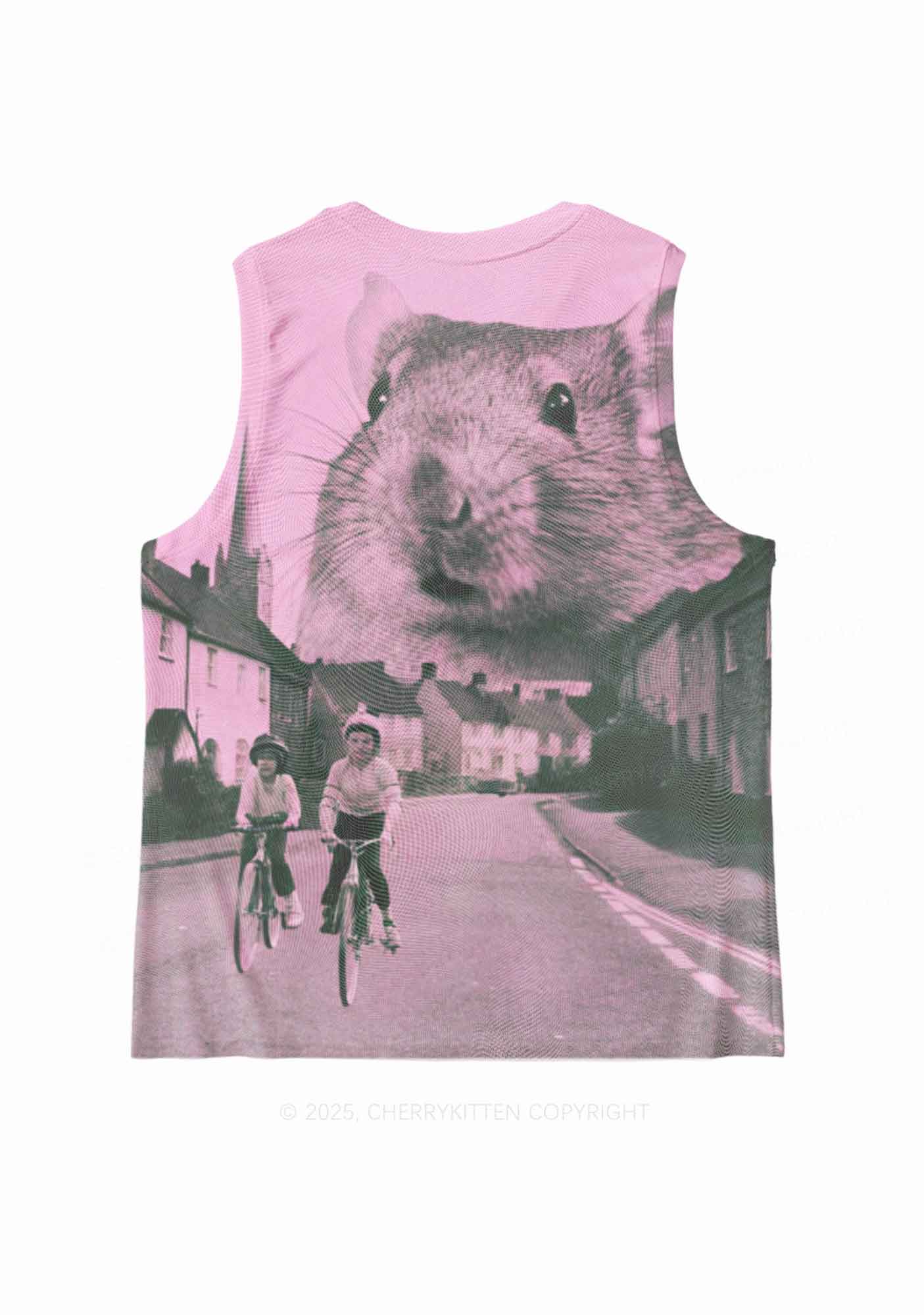 Rat Street Y2K Mesh Muscle Tank Cherrykitten - Image 2