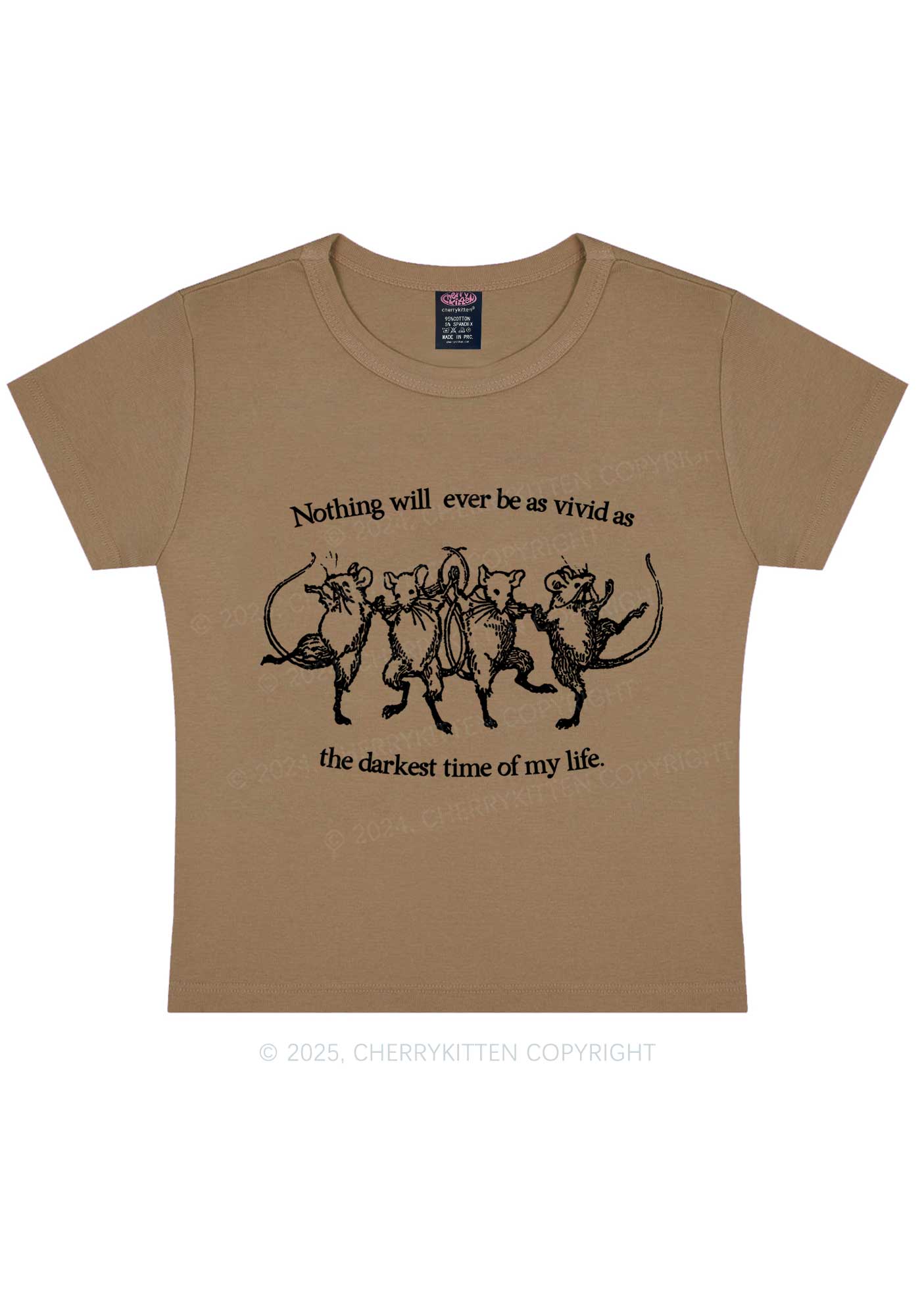 Rats Darkest Time Y2K Baby Tee Cherrykitten - Image 11