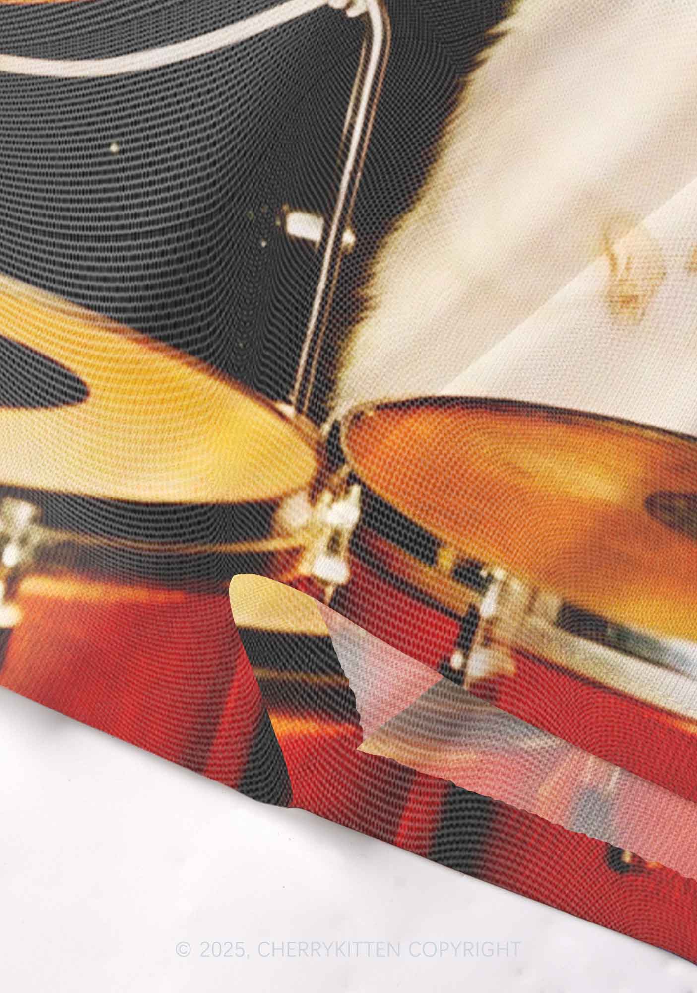 Rats Drummer Y2K Mesh Crop Top Cherrykitten - Image 6
