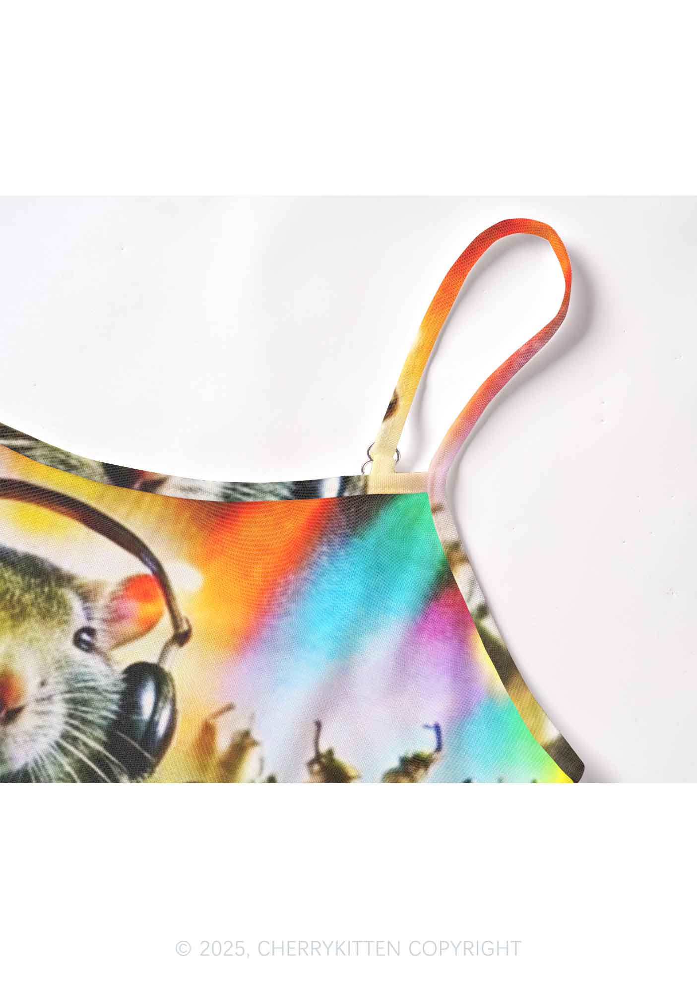 Rats Party Y2K Mesh Cami Tank Cherrykitten - Image 3