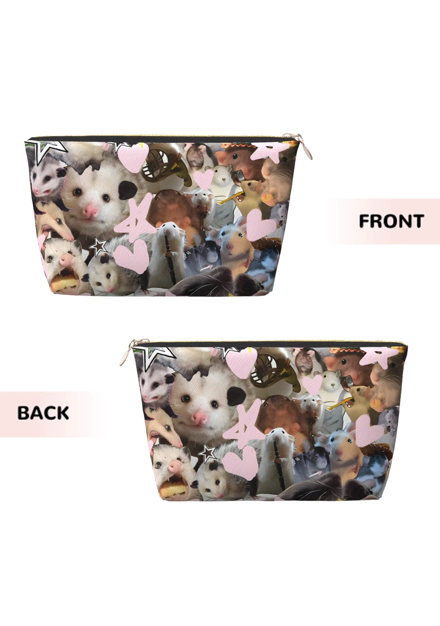 Rats Y2K Leather Makeup Bag Cherrykitten - Image 2