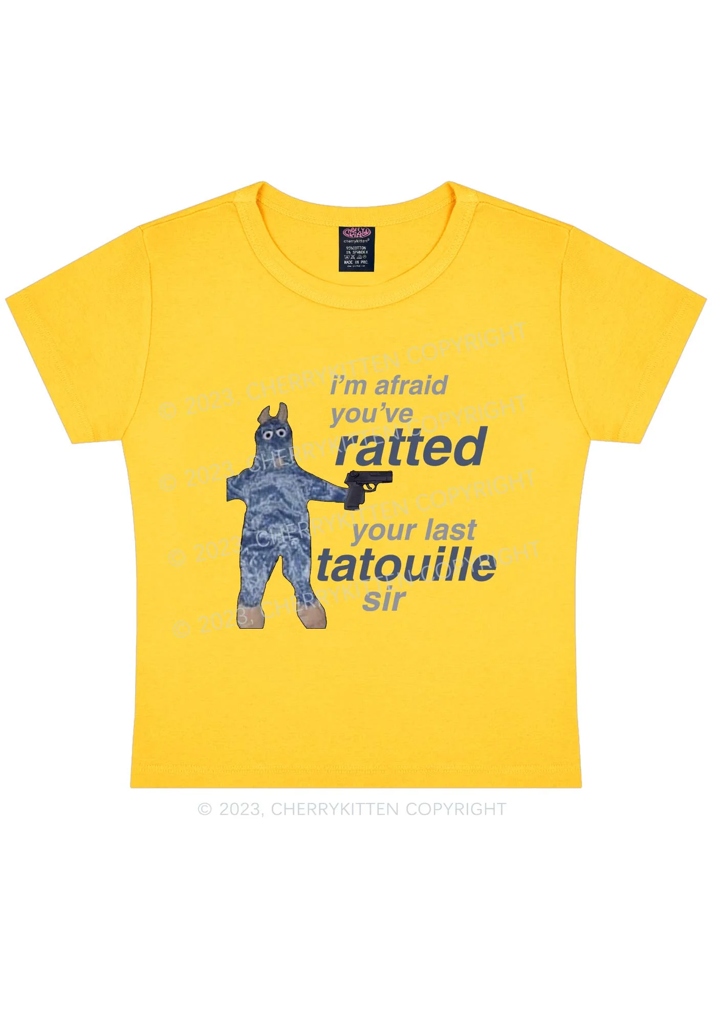 Ratted Last Tatouille Y2k Baby Tee - Image 3