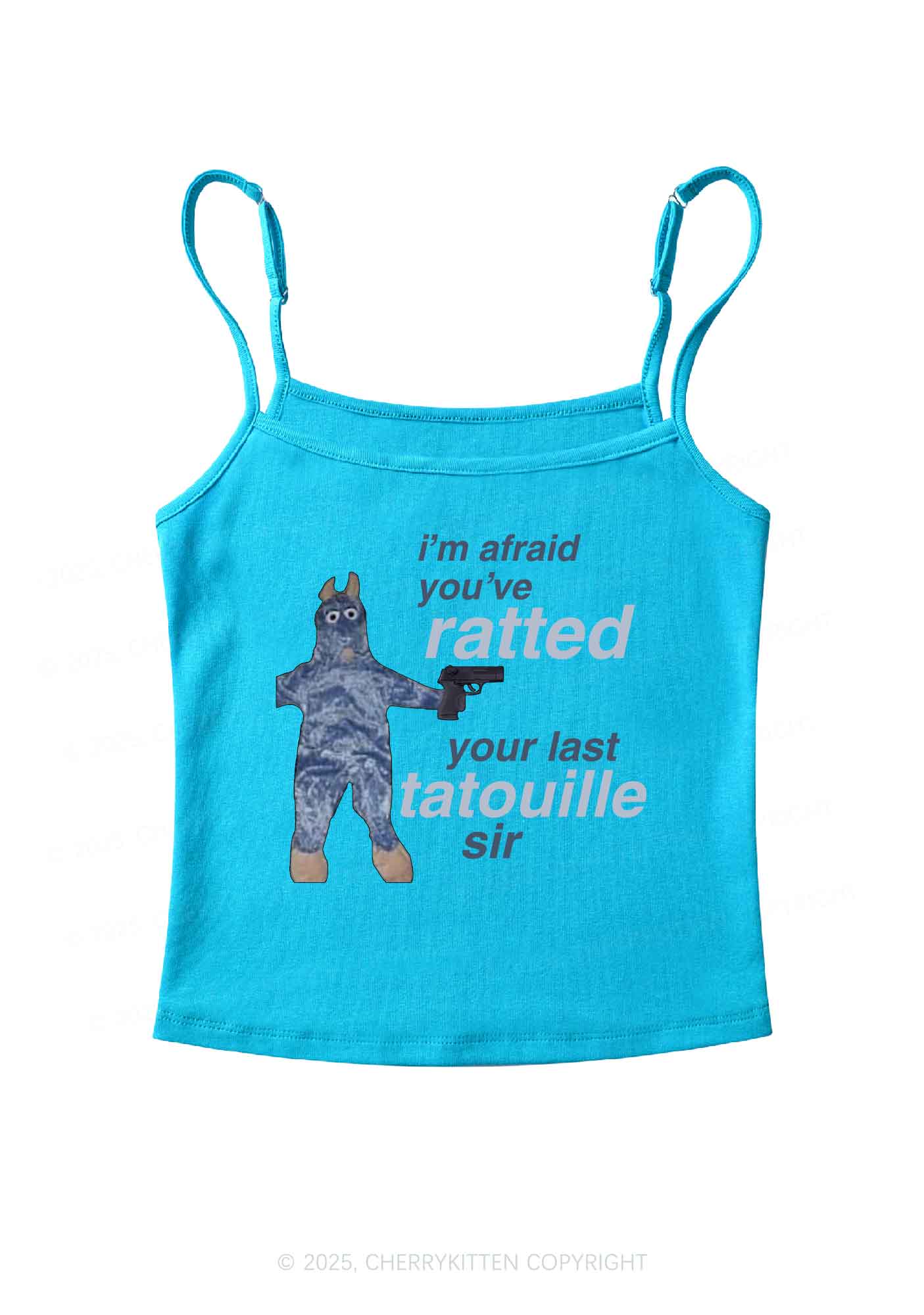 Ratted Last Tatouille Y2K Spaghetti Strap Cami Cherrykitten - Image 5