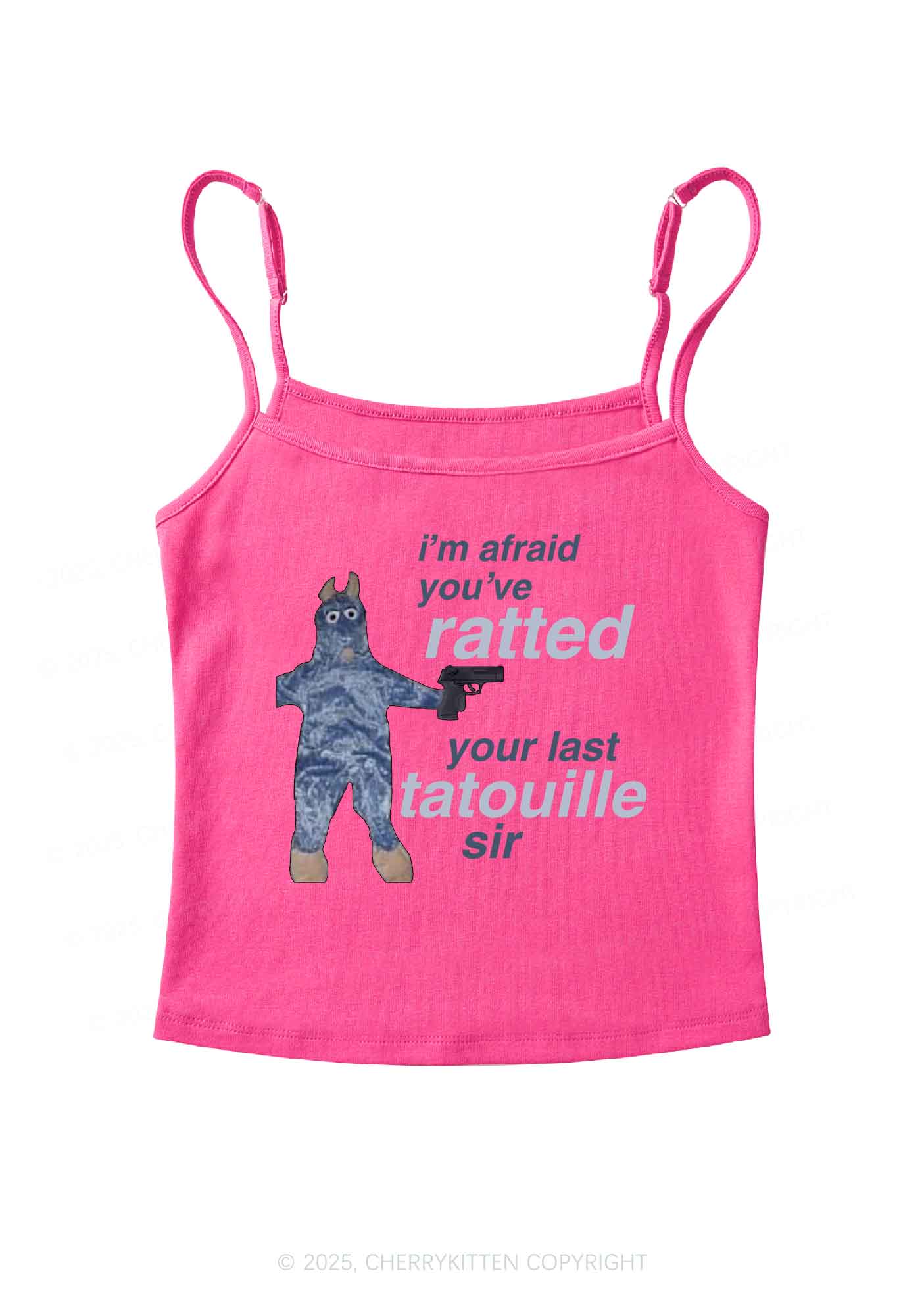 Ratted Last Tatouille Y2K Spaghetti Strap Cami Cherrykitten - Image 6