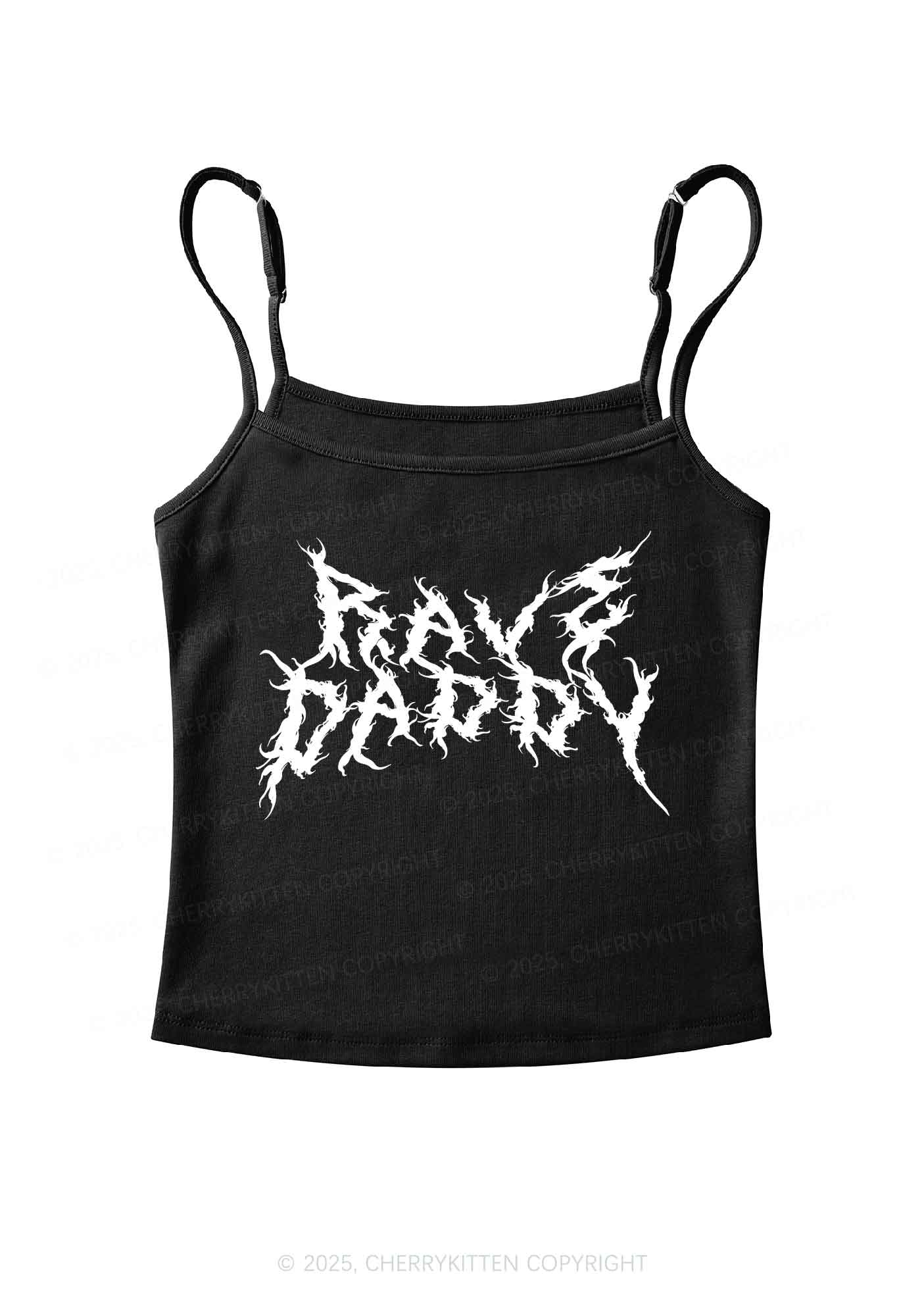 Rave Daddy Y2K Spaghetti Strap Cami Cherrykitten - Image 4