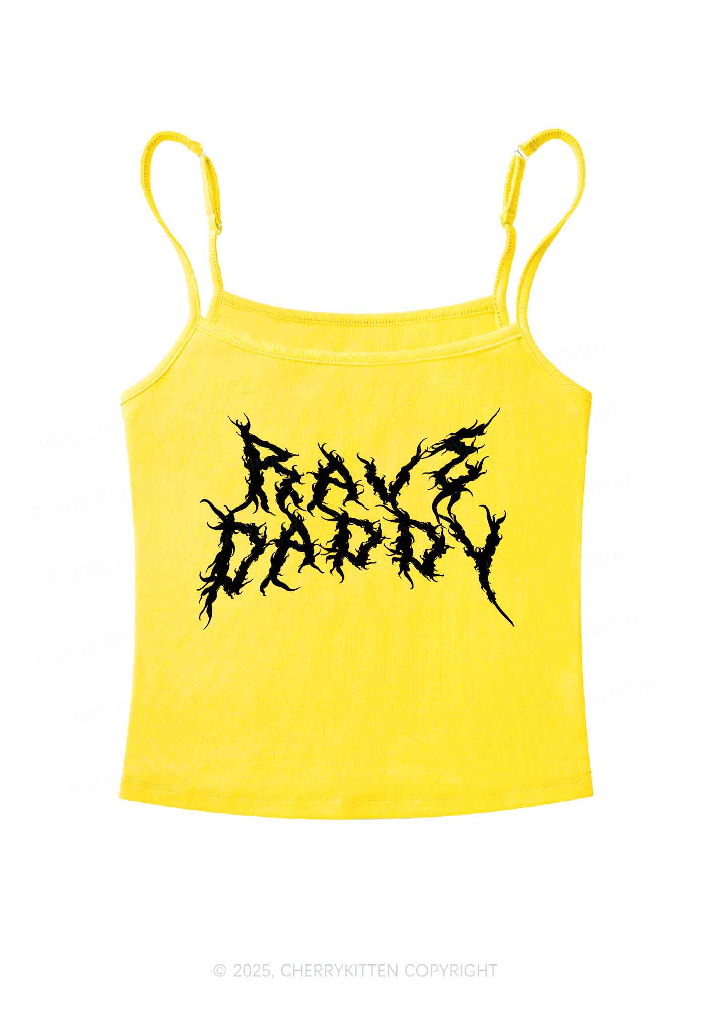 Rave Daddy Y2K Spaghetti Strap Cami Cherrykitten - Image 5