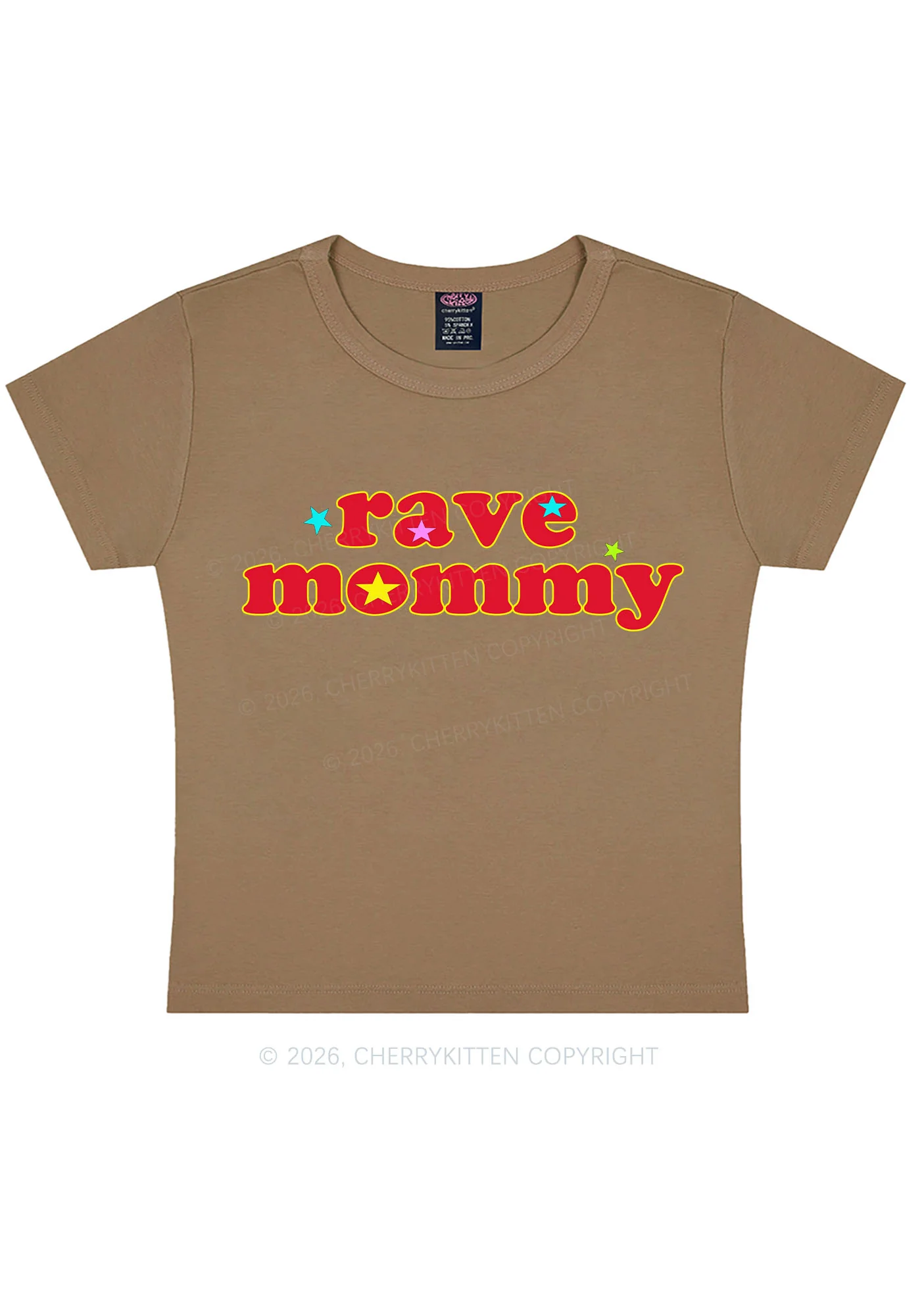 Rave Mommy Y2K Baby Tee Cherrykitten - Image 10