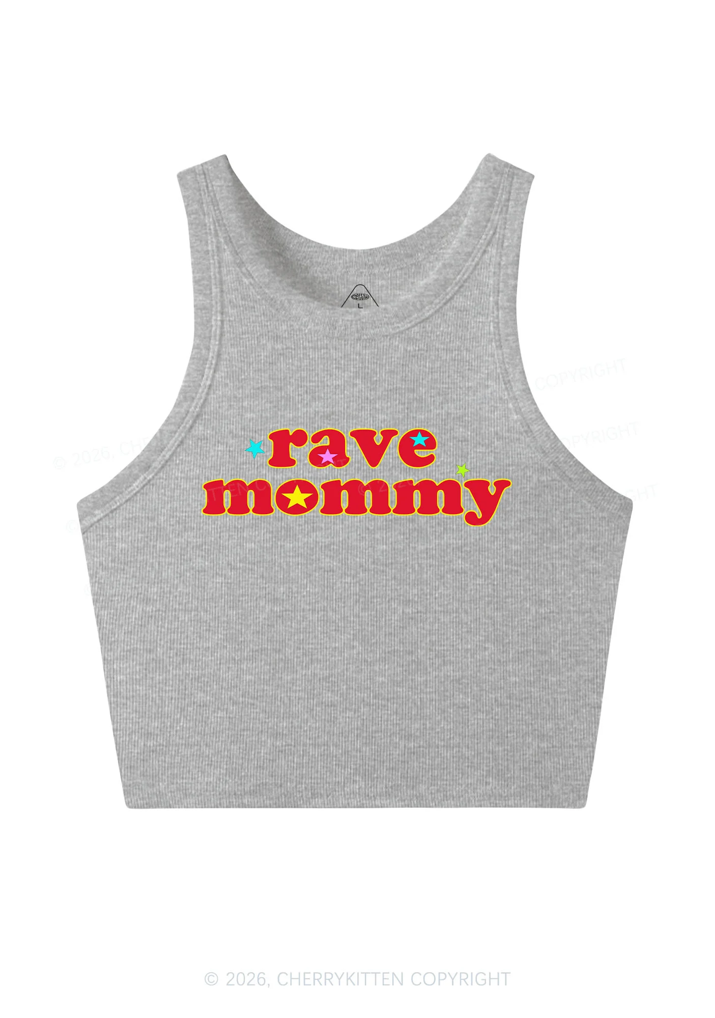 Rave Mommy Y2K Crop Tank Top Cherrykitten - Image 5