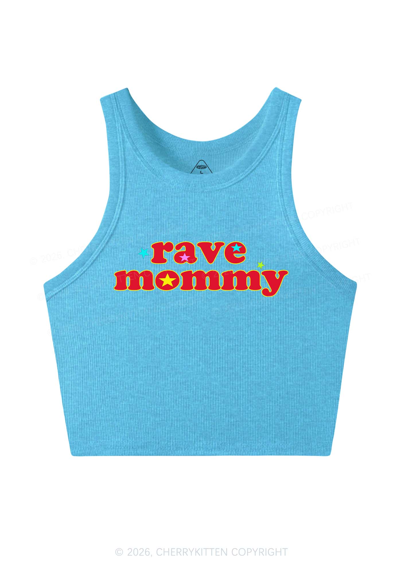 Rave Mommy Y2K Crop Tank Top Cherrykitten - Image 8