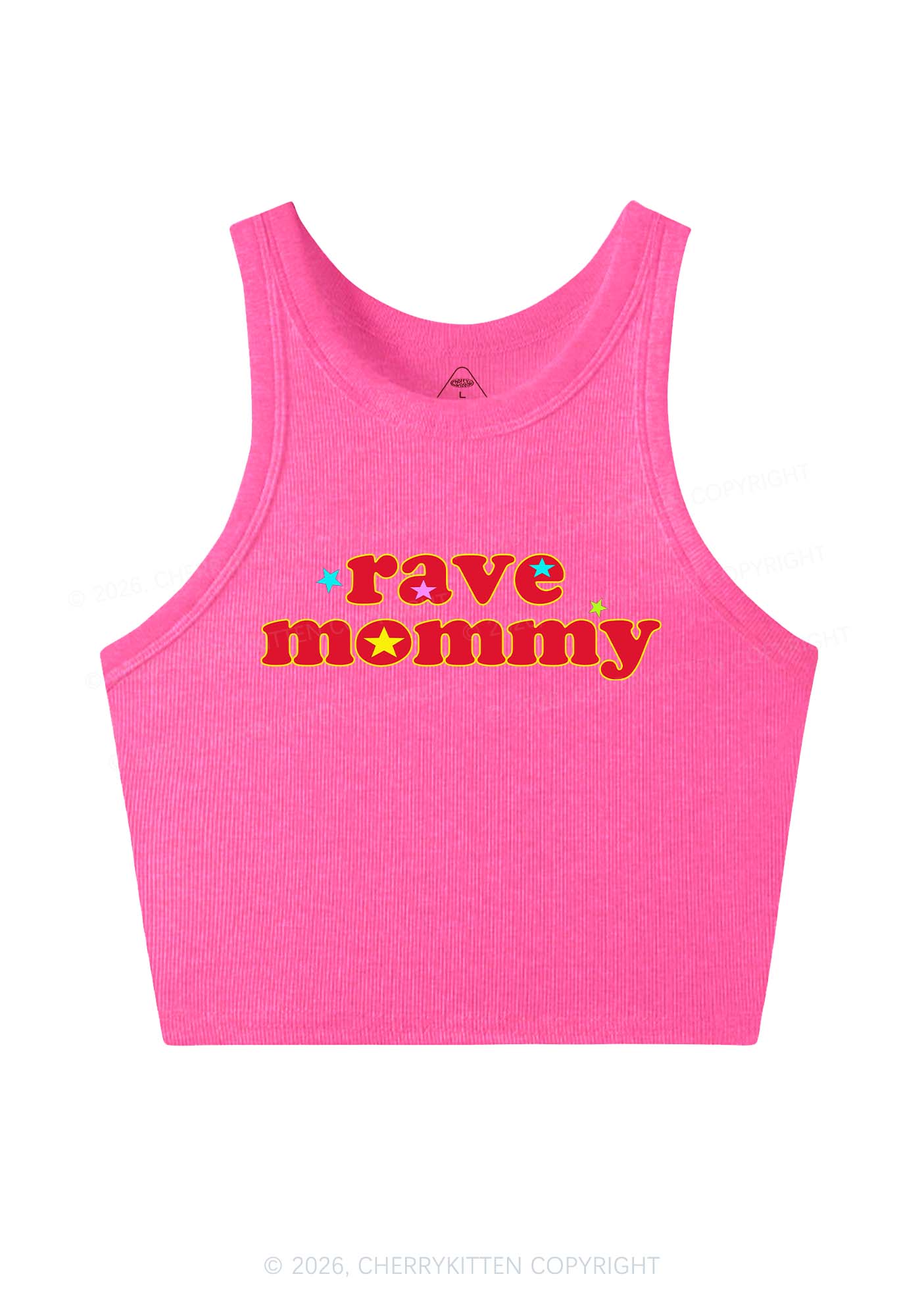 Rave Mommy Y2K Crop Tank Top Cherrykitten - Image 9