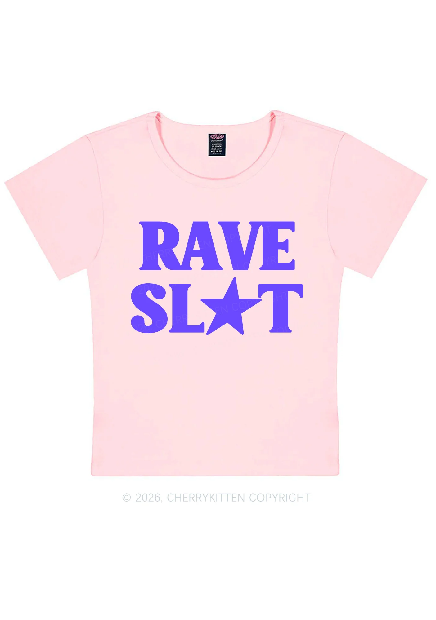 Rave Slxt Y2K Baby Tee Cherrykitten - Image 12