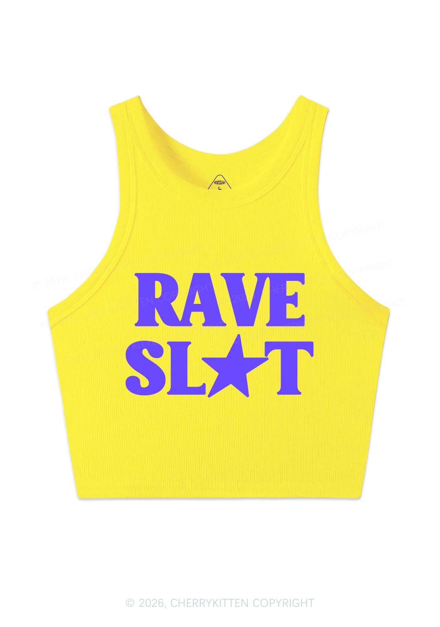 Rave Slxt Y2K Crop Tank Top Cherrykitten - Image 6