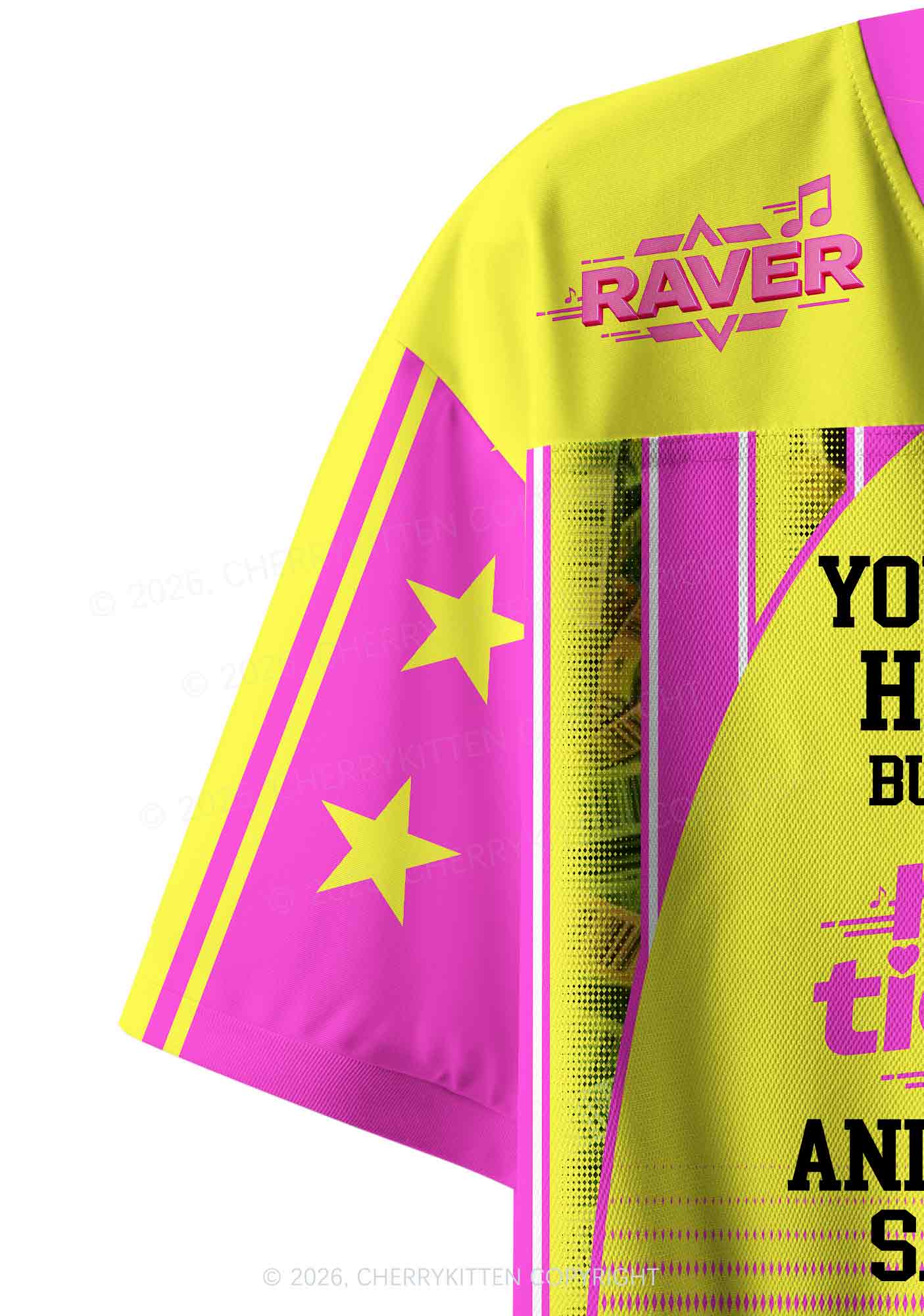 Rave Tickets Y2K Crop Sport Jersey Shirts Cherrykitten - Image 7