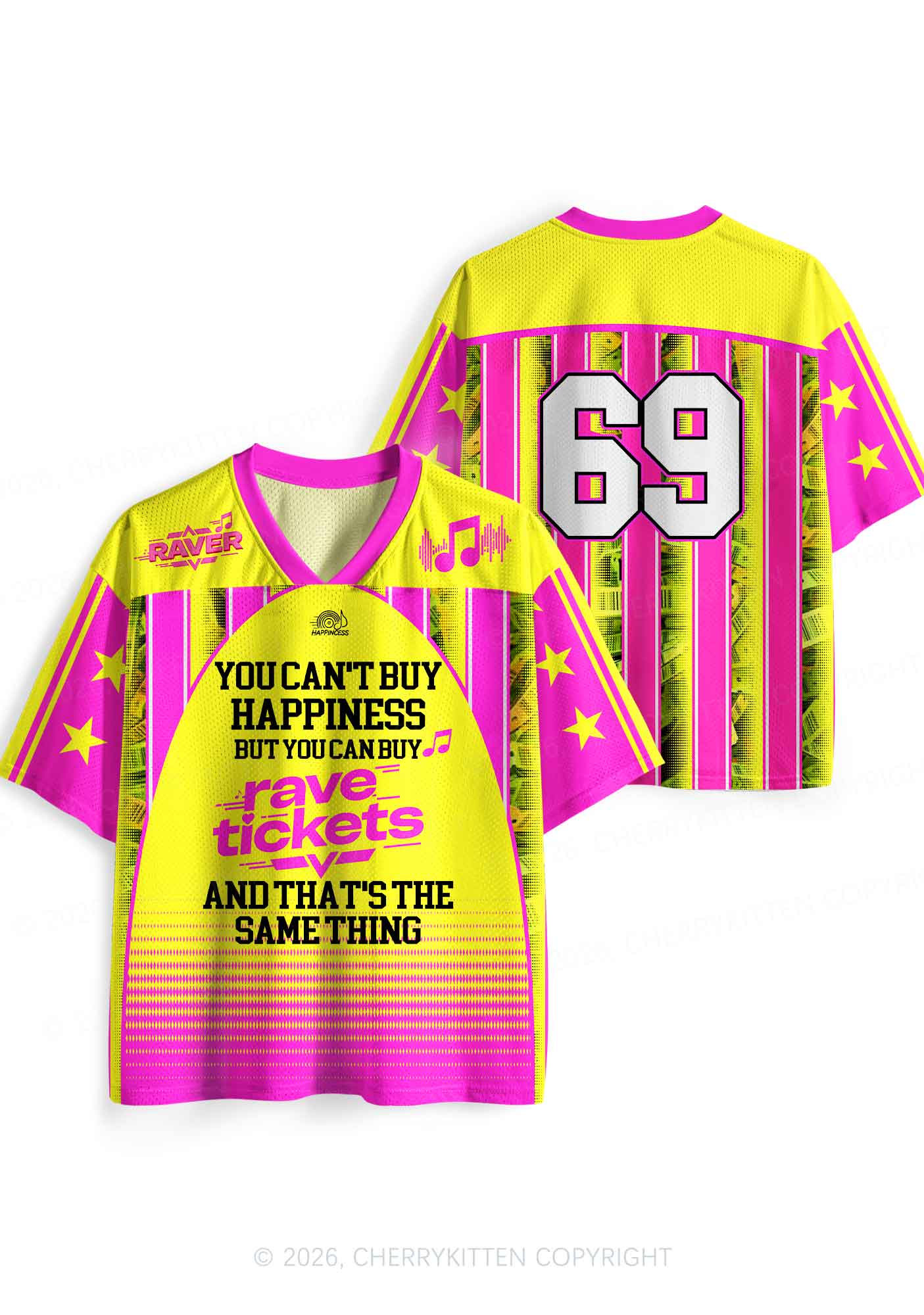 Rave Tickets Y2K Sport Jersey Shirts Cherrykitten - Image 4