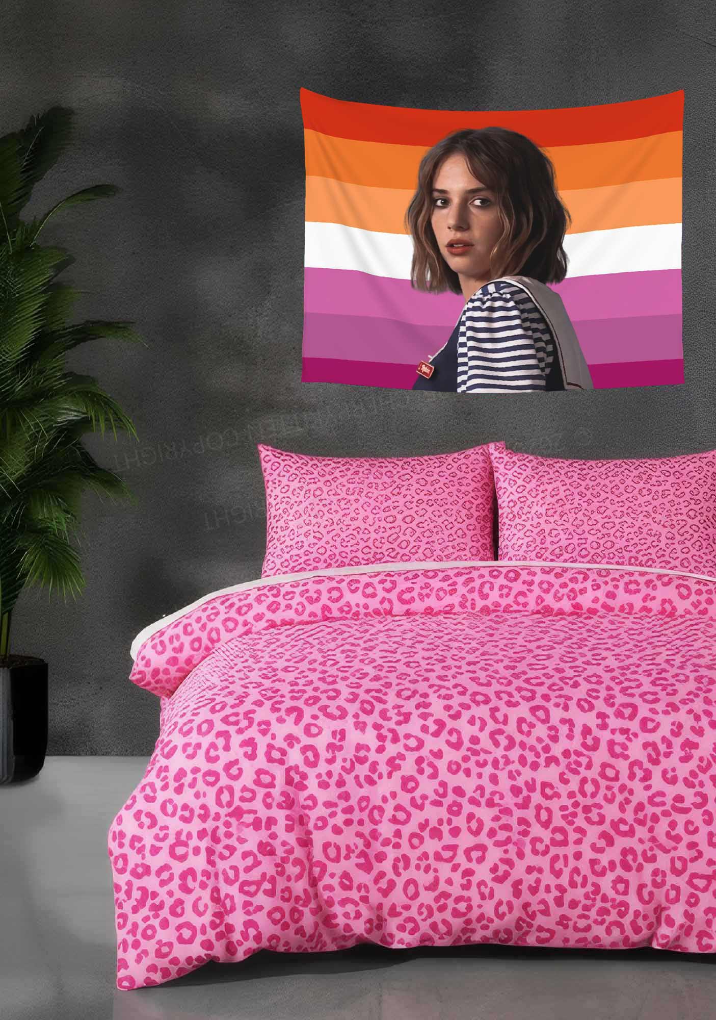 RB Lesbian Flag Y2K Tapestry Cherrykitten - Image 3