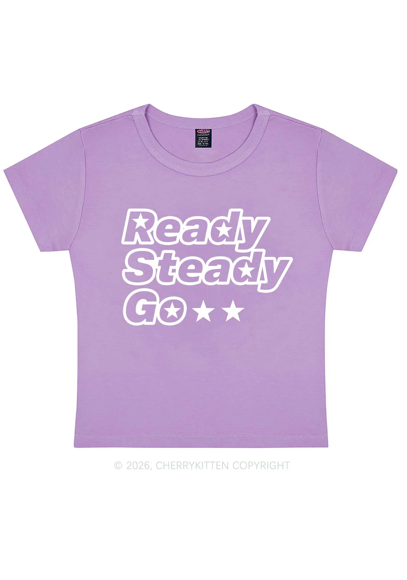 Ready Steady Go Y2K Baby Tee Cherrykitten - Image 7