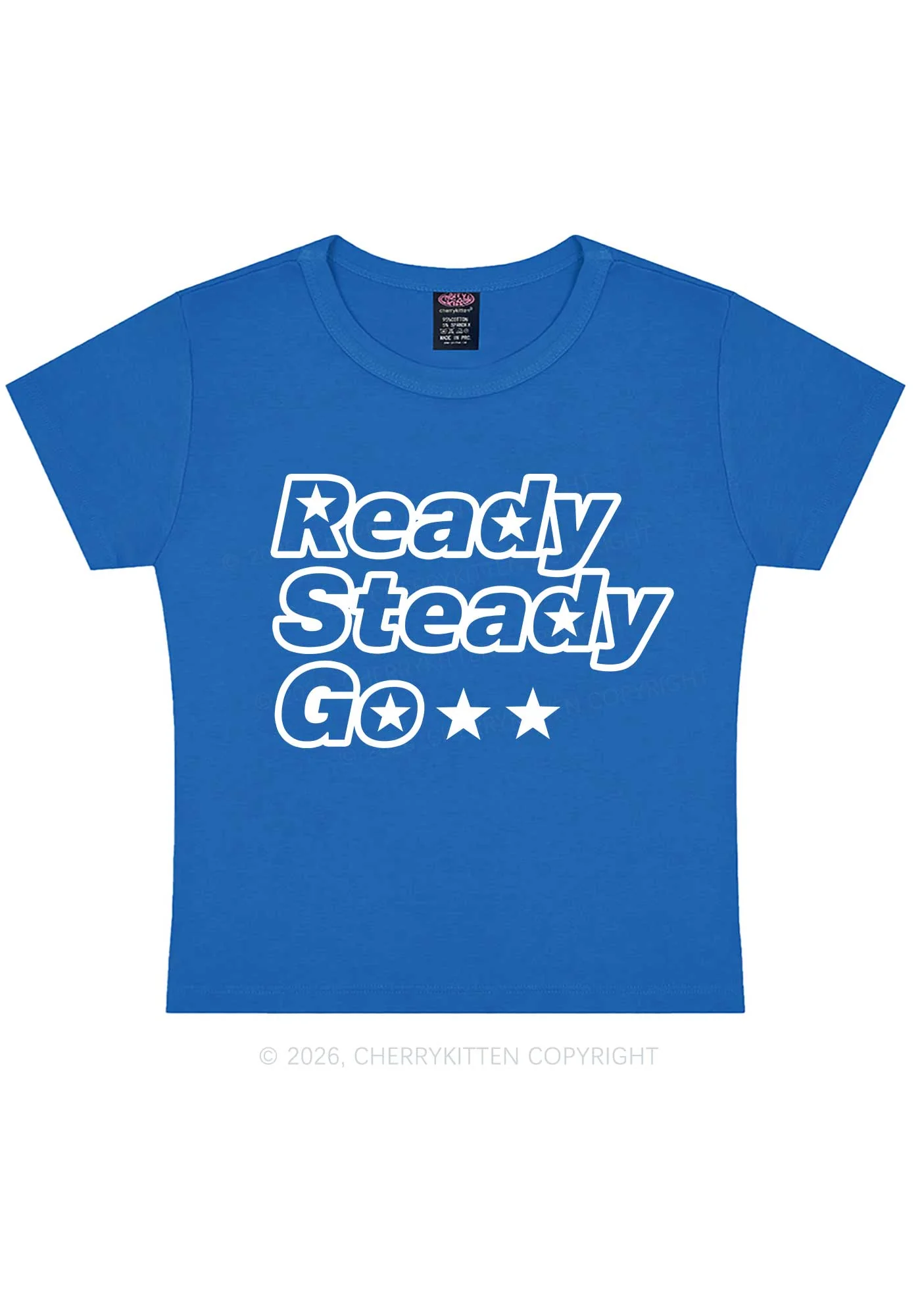 Ready Steady Go Y2K Baby Tee Cherrykitten - Image 8