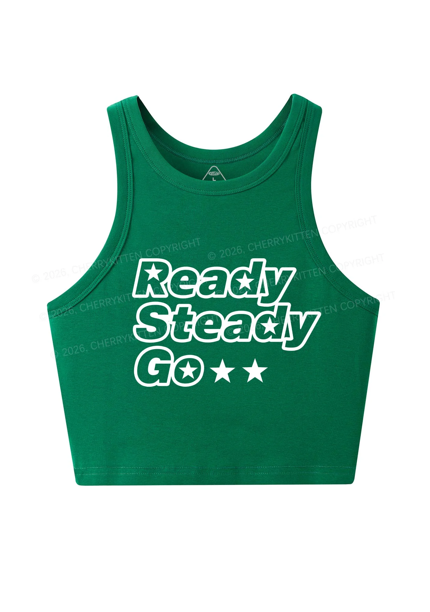 Ready Steady Go Y2K Crop Tank Top Cherrykitten - Image 11
