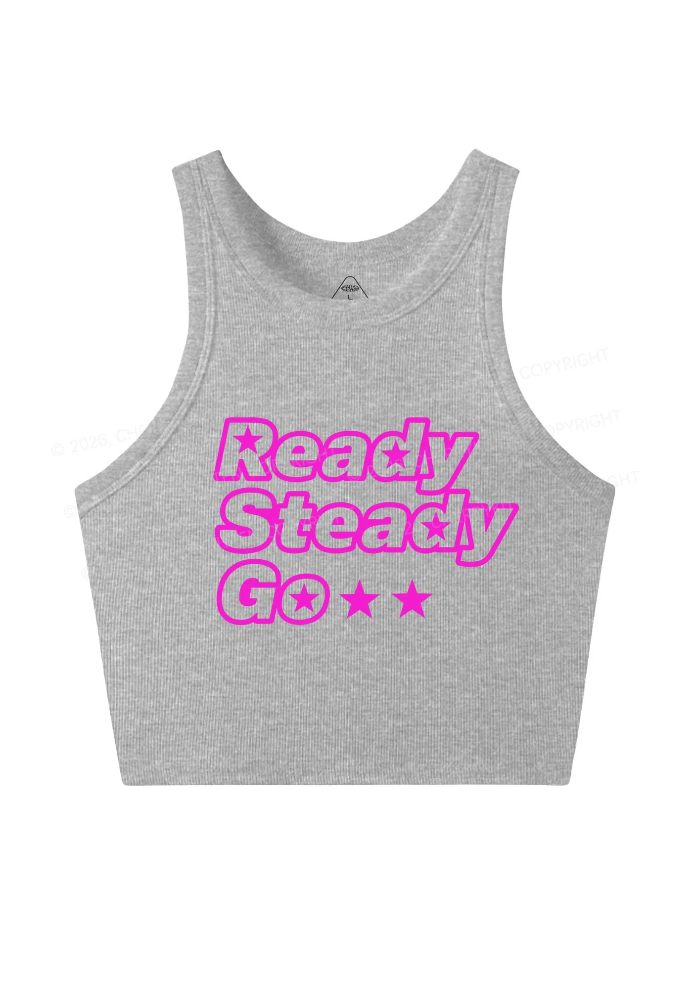 Ready Steady Go Y2K Crop Tank Top Cherrykitten - Image 12