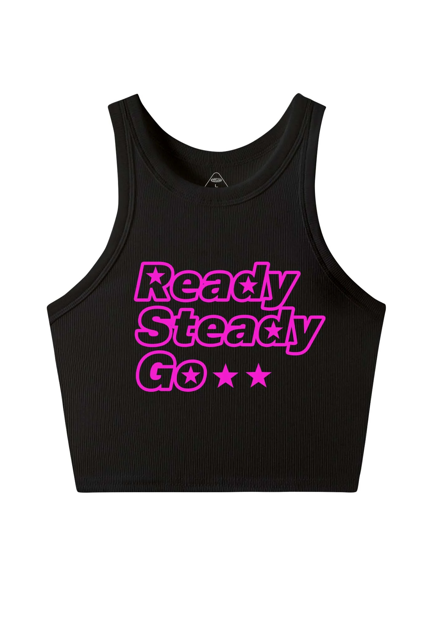 Ready Steady Go Y2K Crop Tank Top Cherrykitten - Image 3