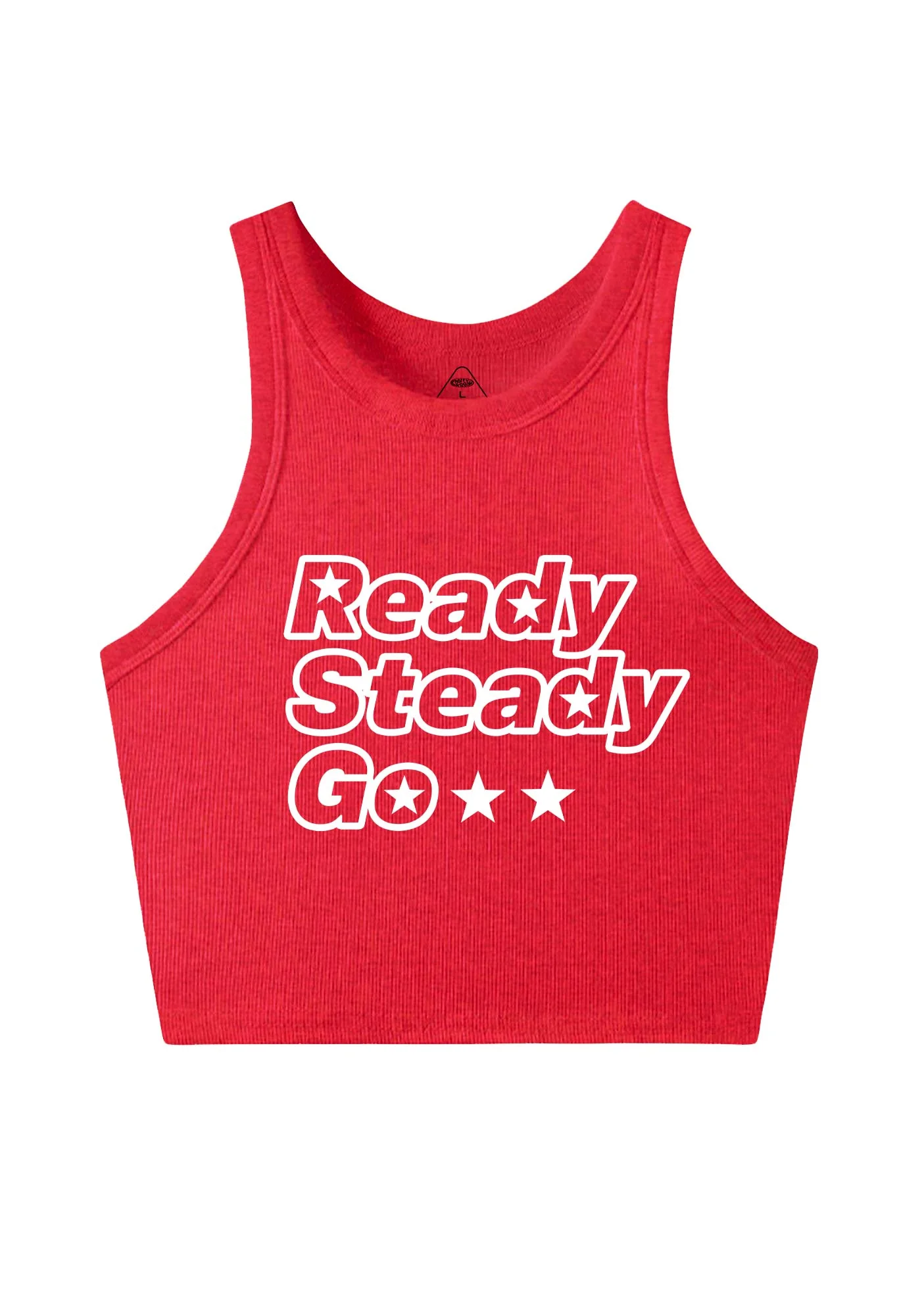 Ready Steady Go Y2K Crop Tank Top Cherrykitten - Image 4