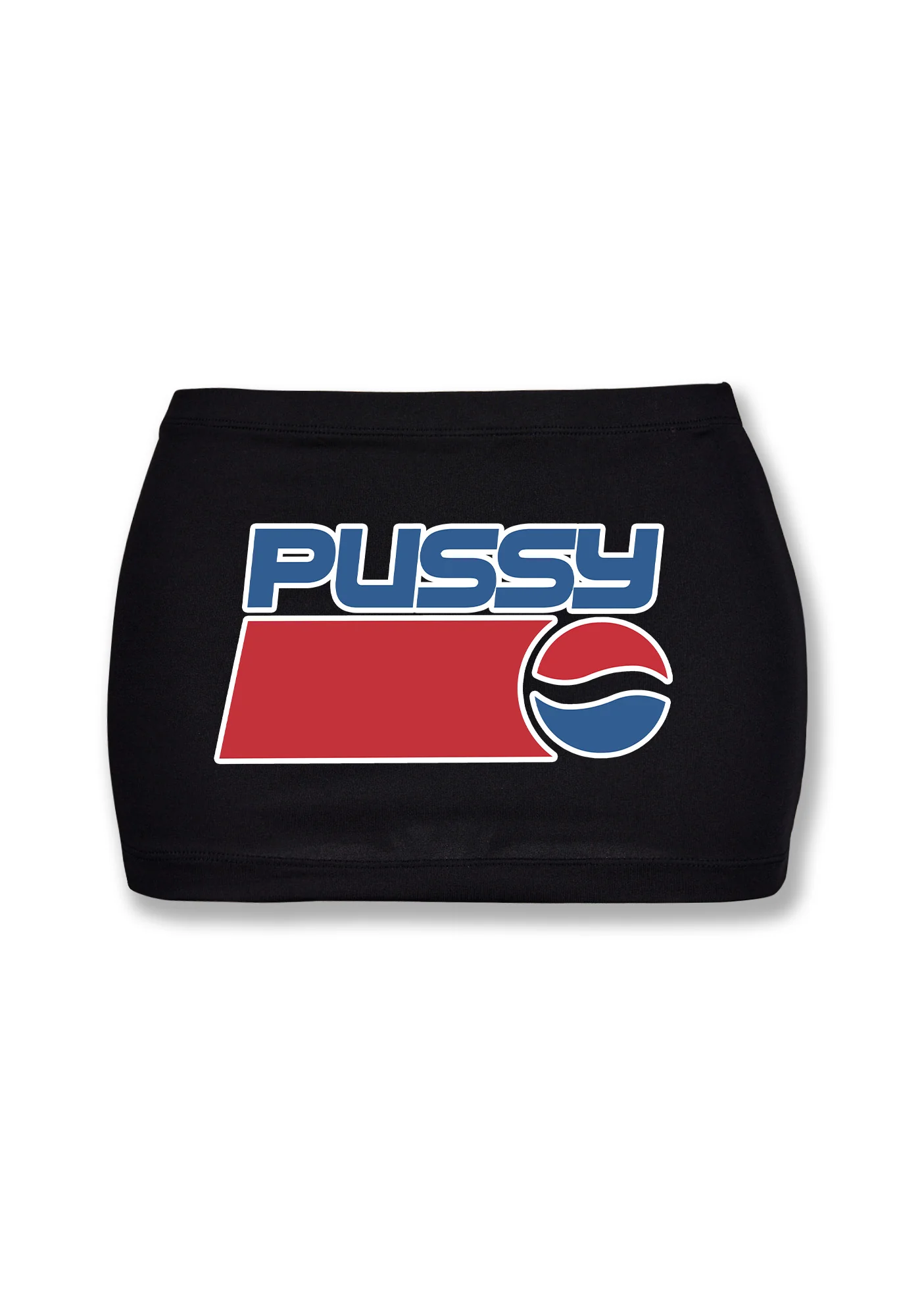 Red Blue Puxxy Y2K Mini Hip Skirt Cherrykitten - Image 3