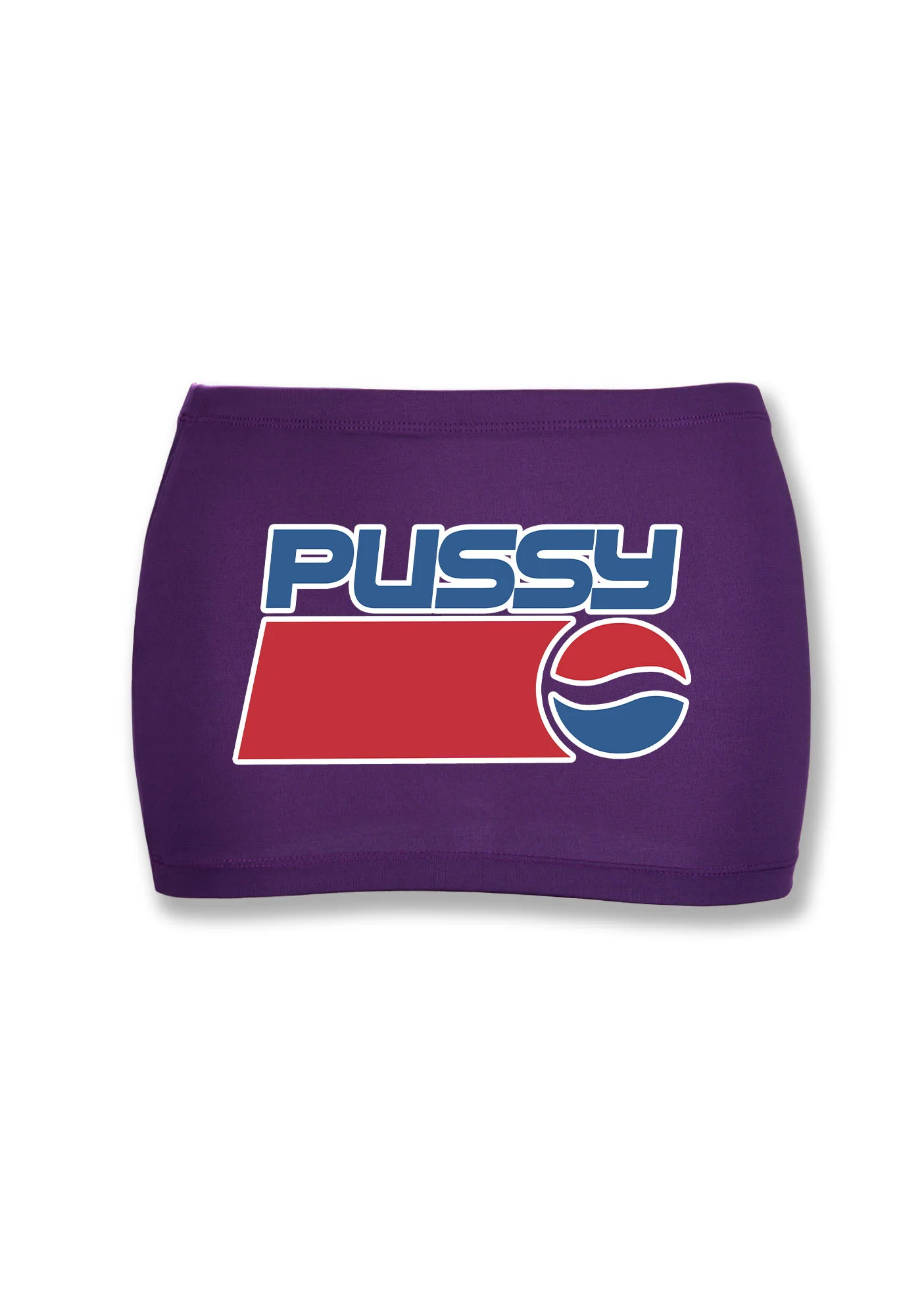 Red Blue Puxxy Y2K Mini Hip Skirt Cherrykitten - Image 5