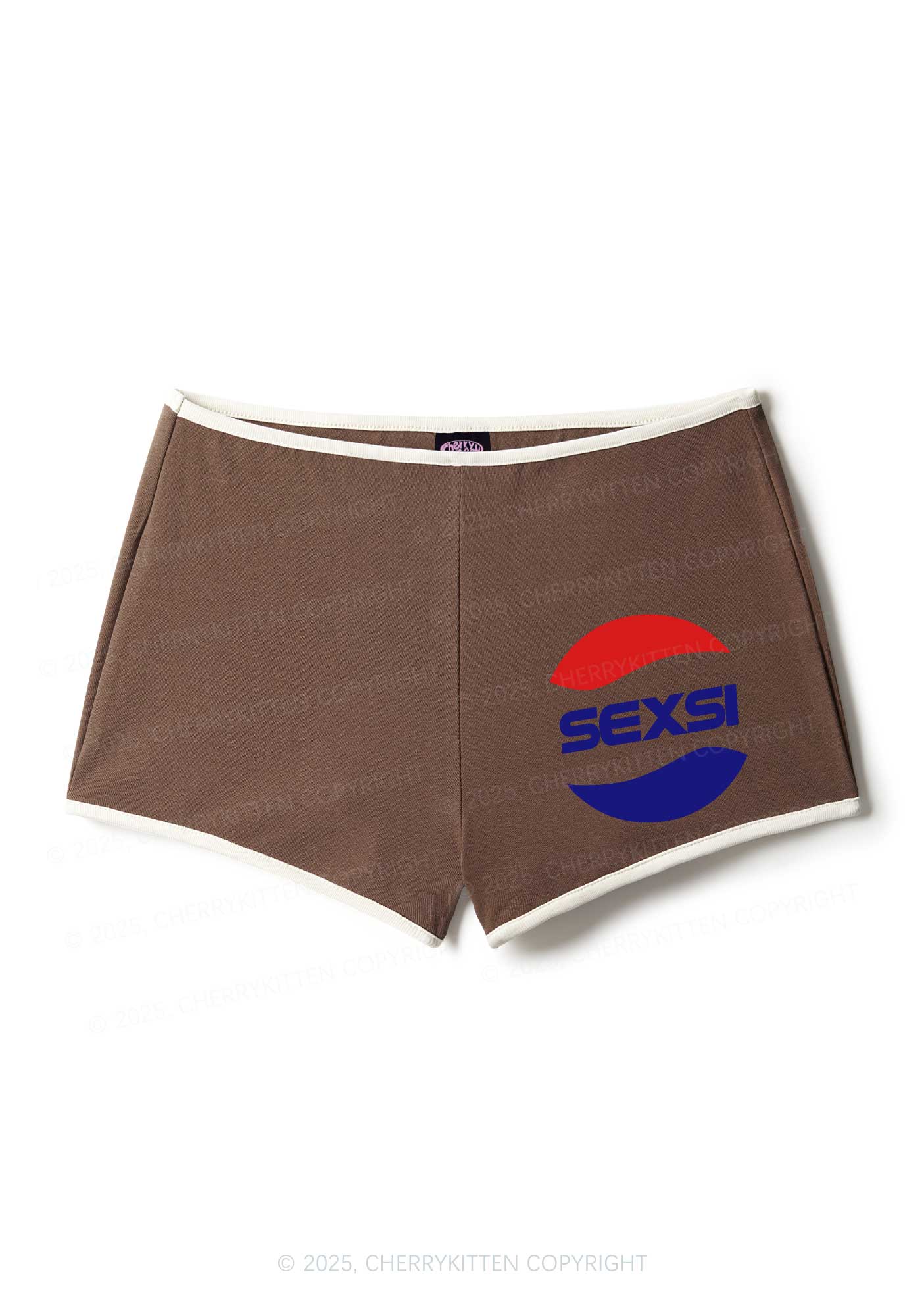 Red Blue Sexsi Y2K Booty Shorts Cherrykitten - Image 3