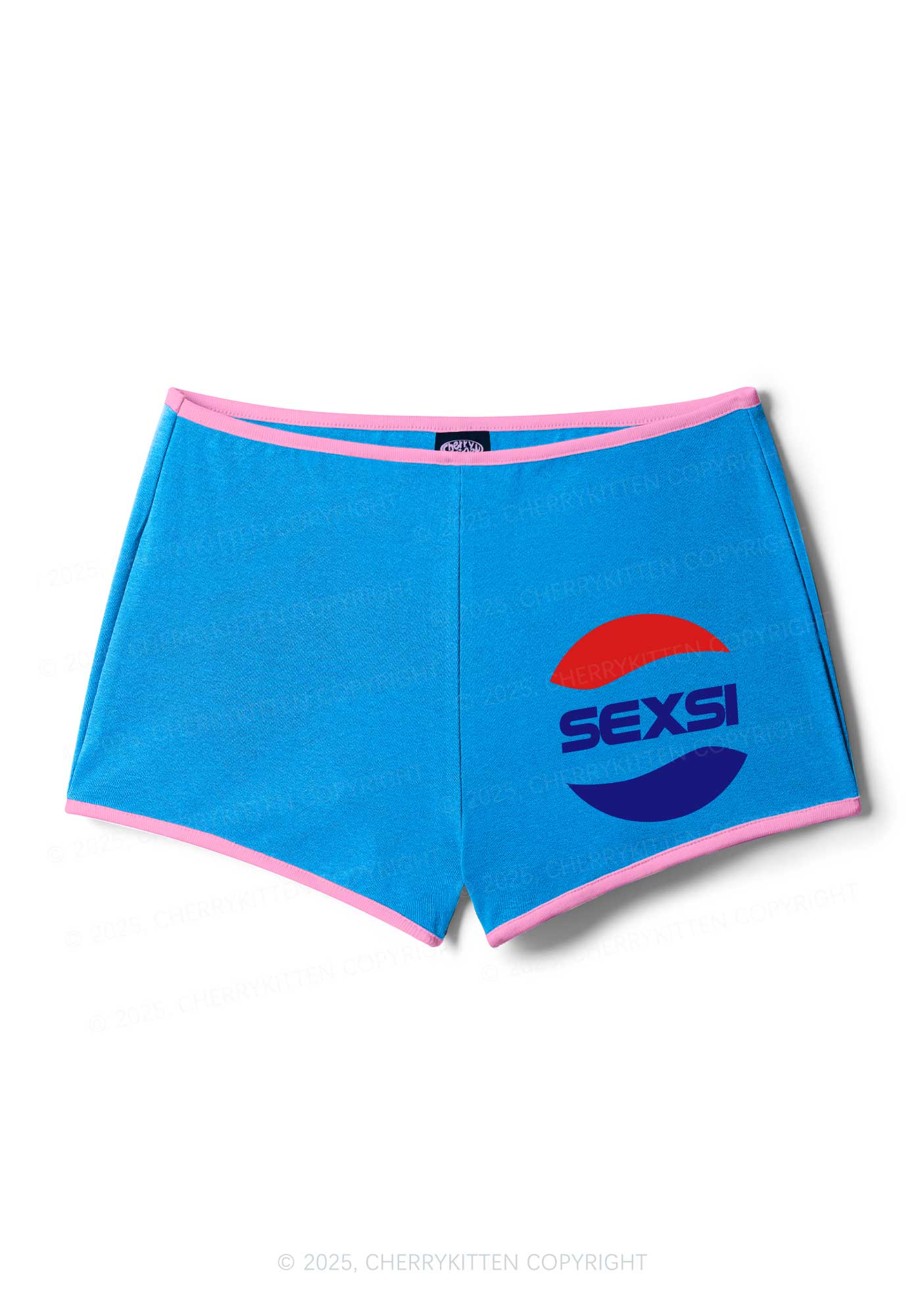 Red Blue Sexsi Y2K Booty Shorts Cherrykitten - Image 5