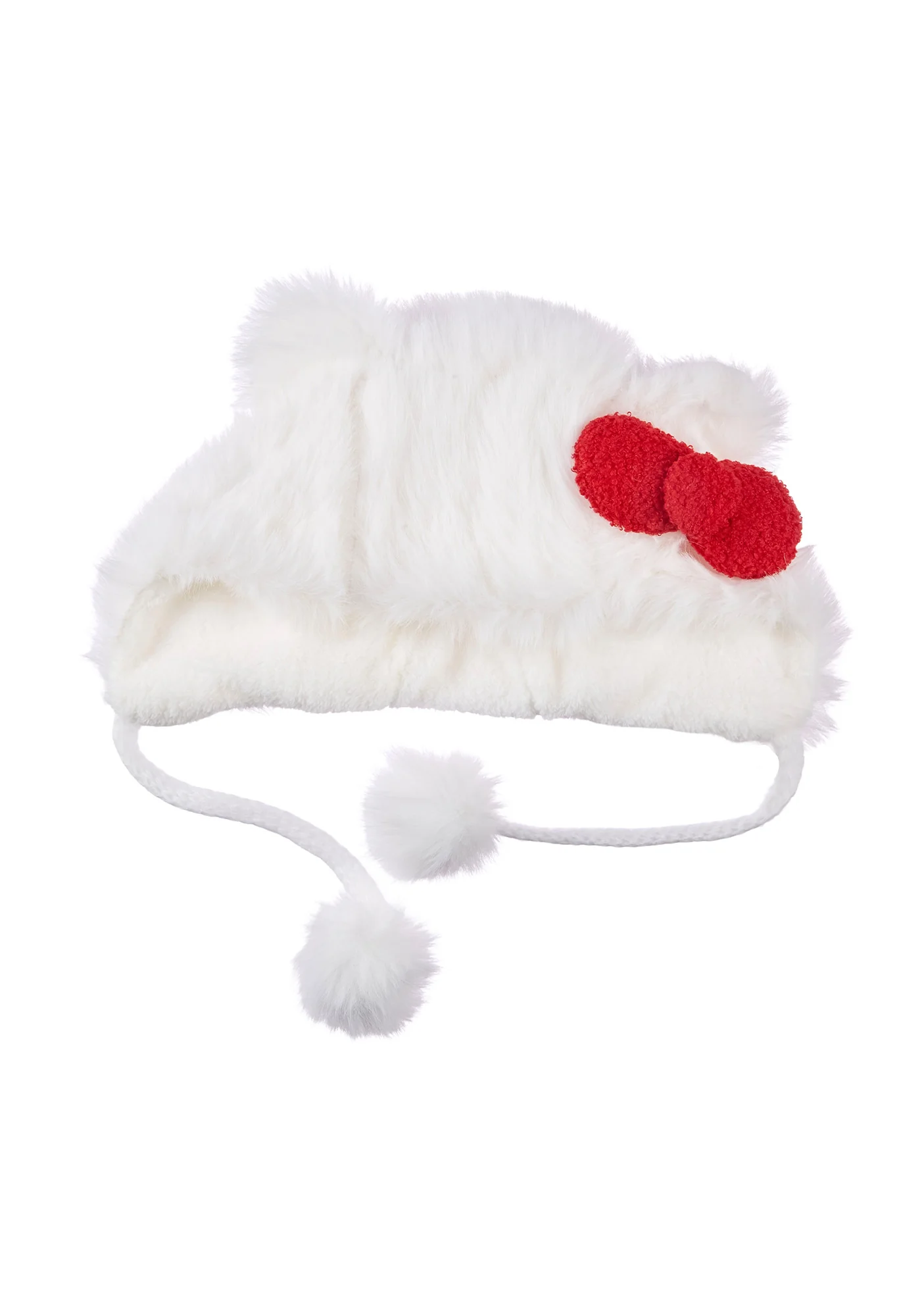 Red Bow Y2K Plush Hat Cherrykitten - Image 2
