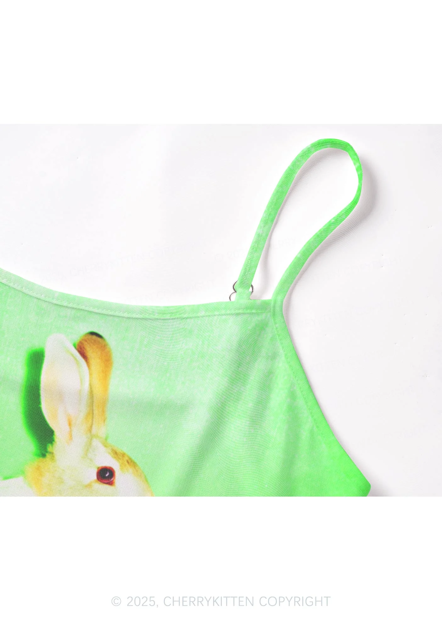 Red Eyed Rabbit Y2K Mesh Cami Tank Cherrykitten - Image 5
