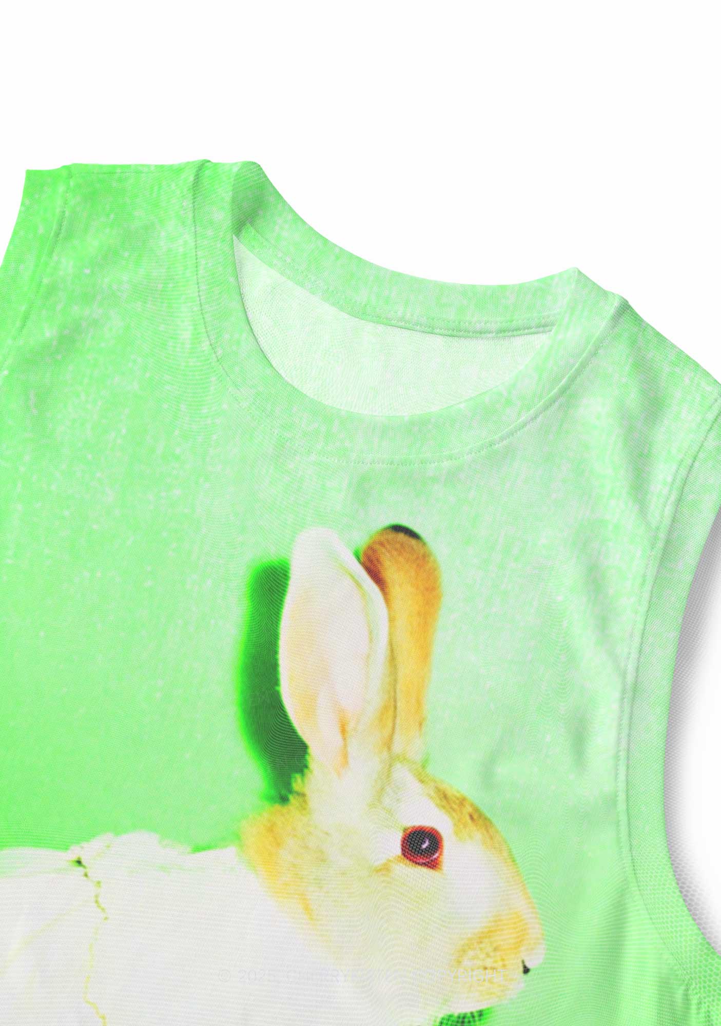 Red Eyed Rabbit Y2K Mesh Muscle Tank Cherrykitten - Image 3