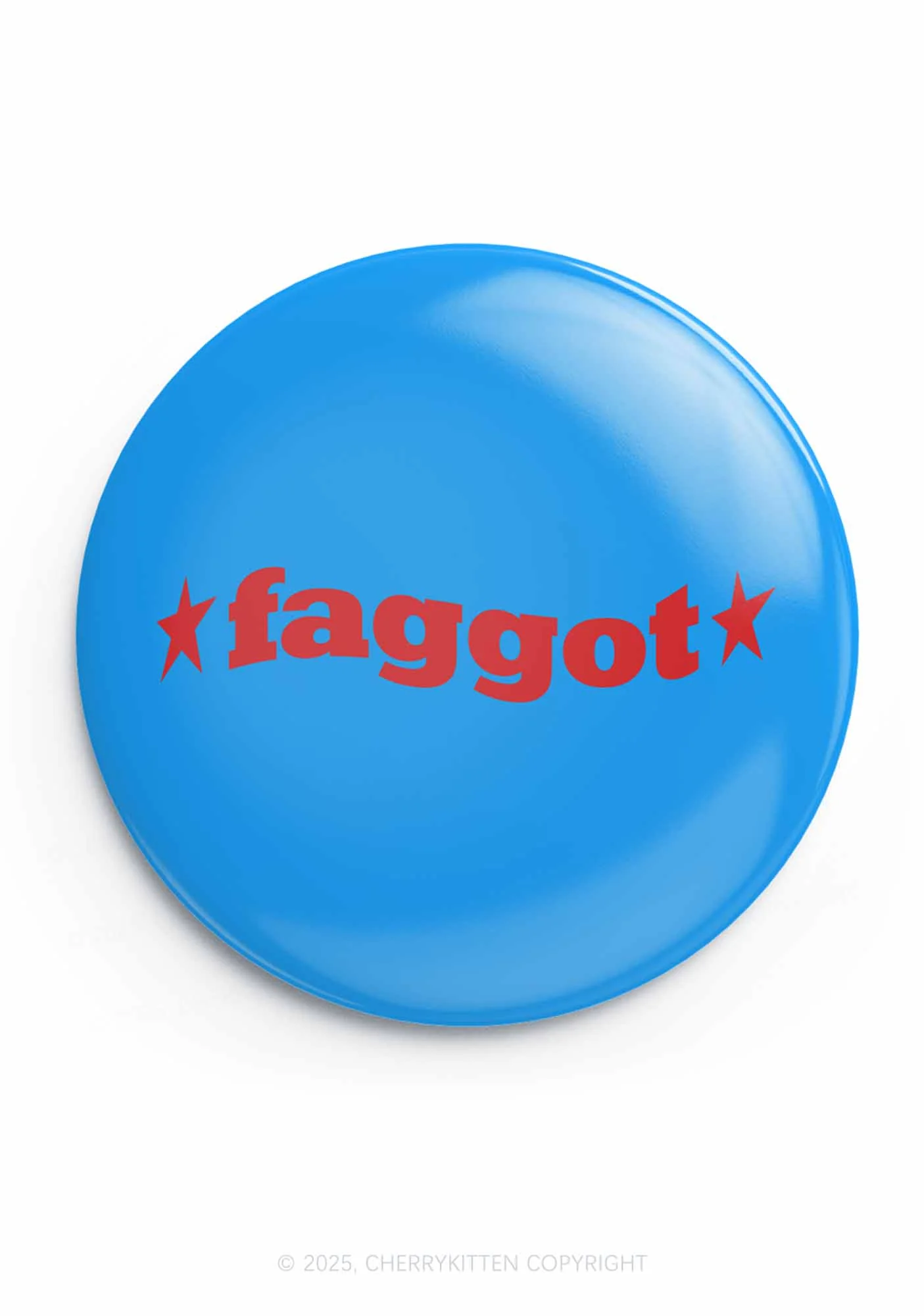 Red Faggot Pride 1Pc Y2K Pin Badge Cherrykitten - Image 3