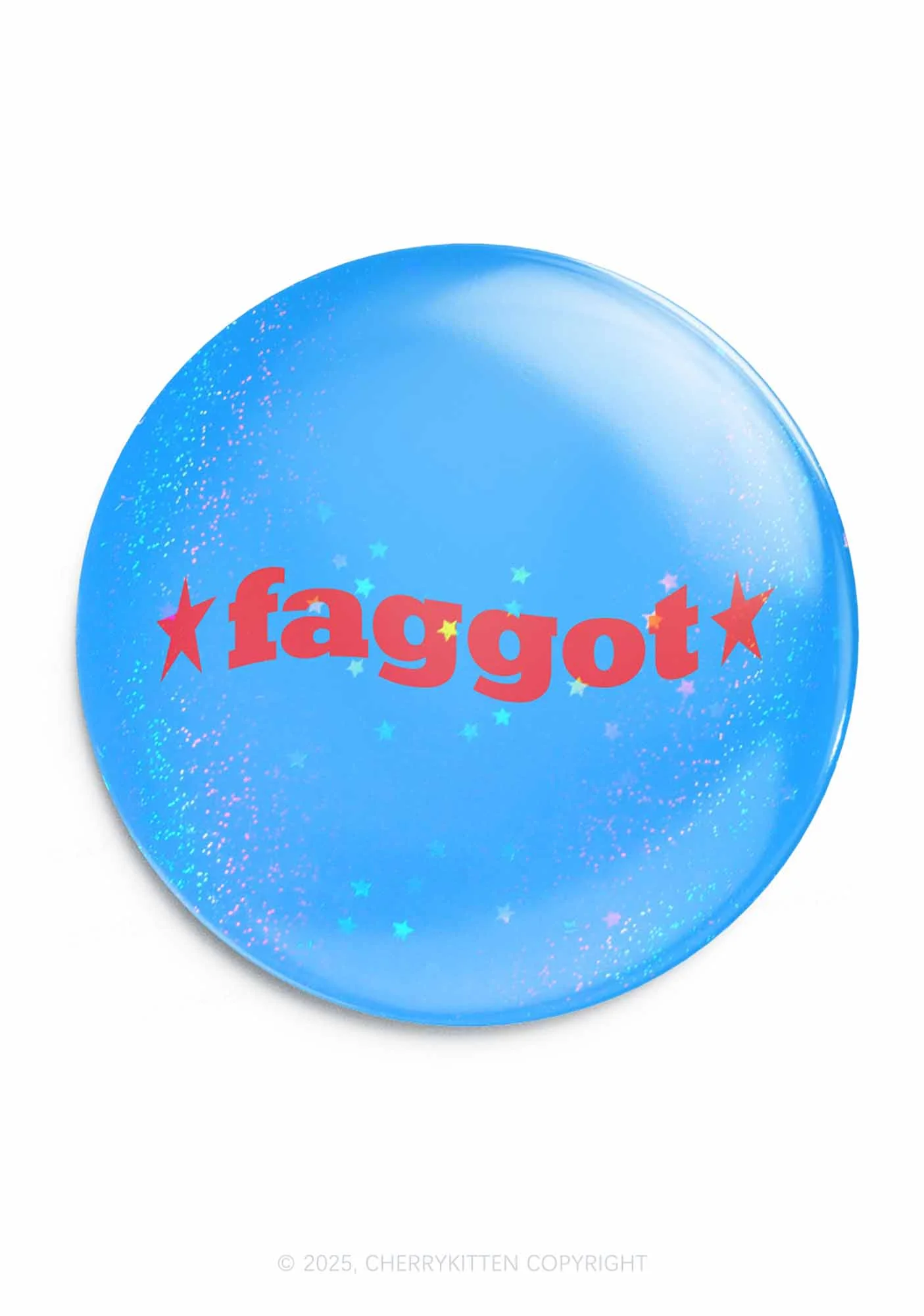 Red Faggot Pride 1Pc Y2K Pin Badge Cherrykitten - Image 4