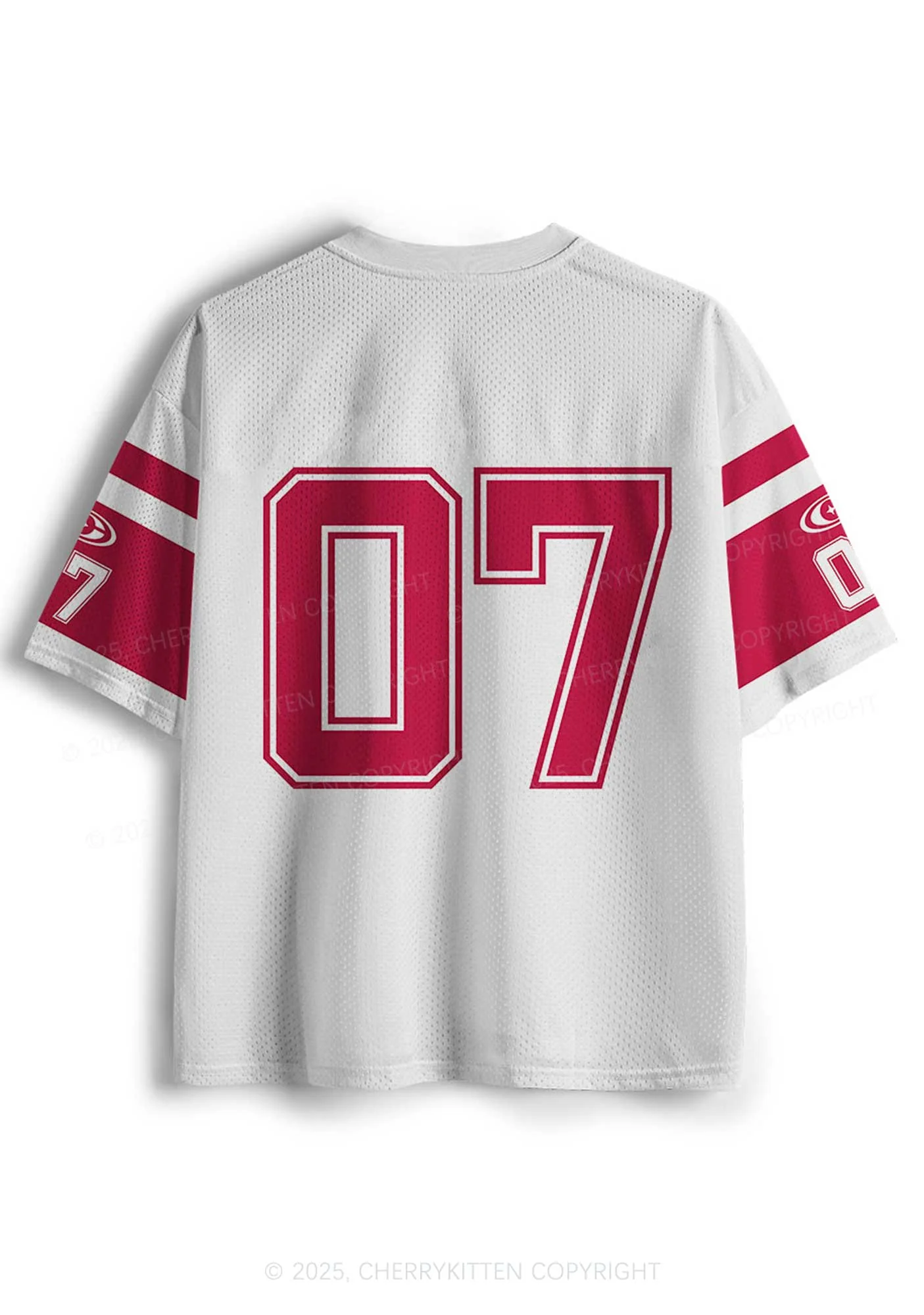 Custom Red Flame Y2K Mesh Jersey Shirts Cherrykitten - Image 2