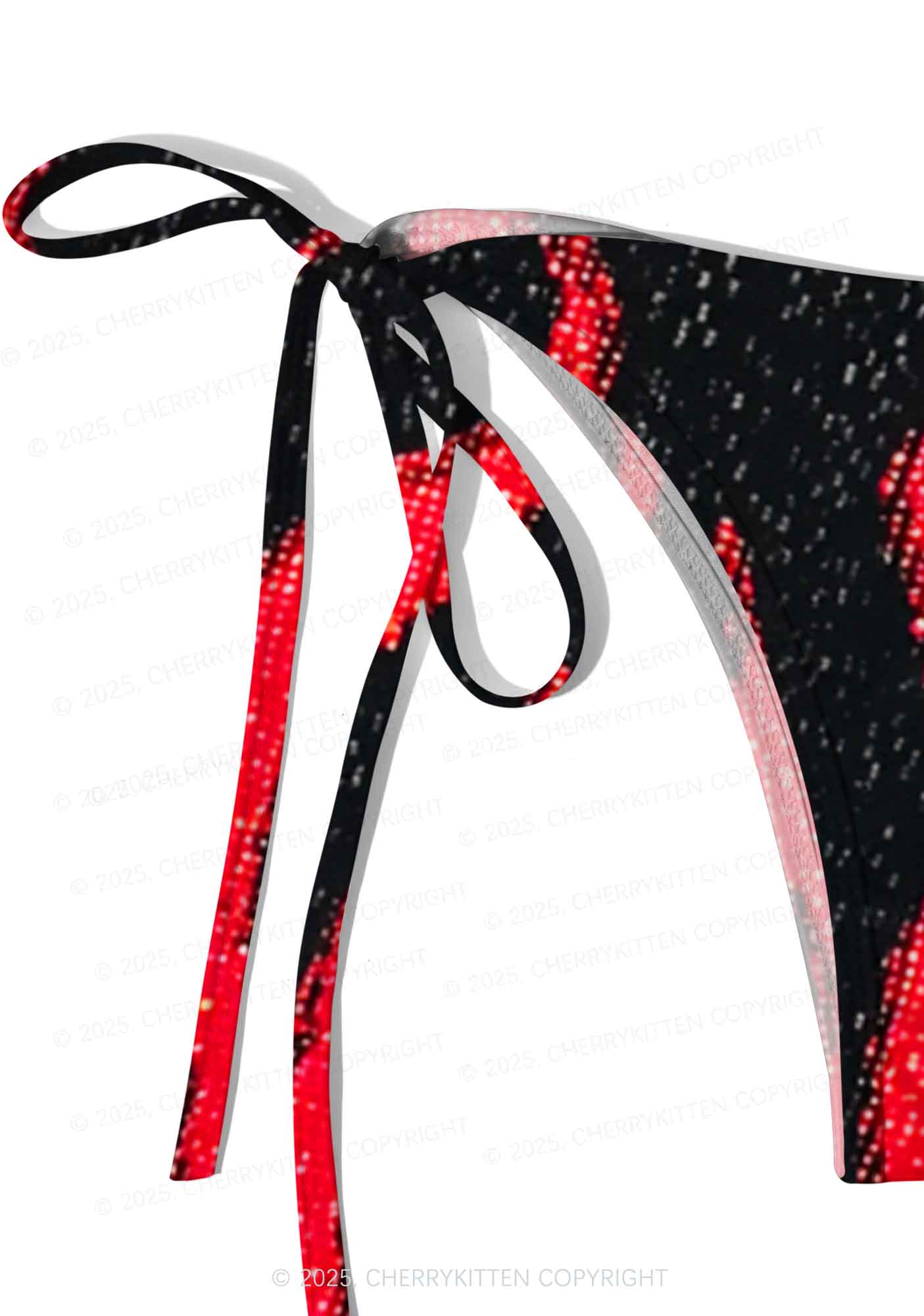 Red Flame Y2K Print Bikini Set Cherrykitten - Image 5