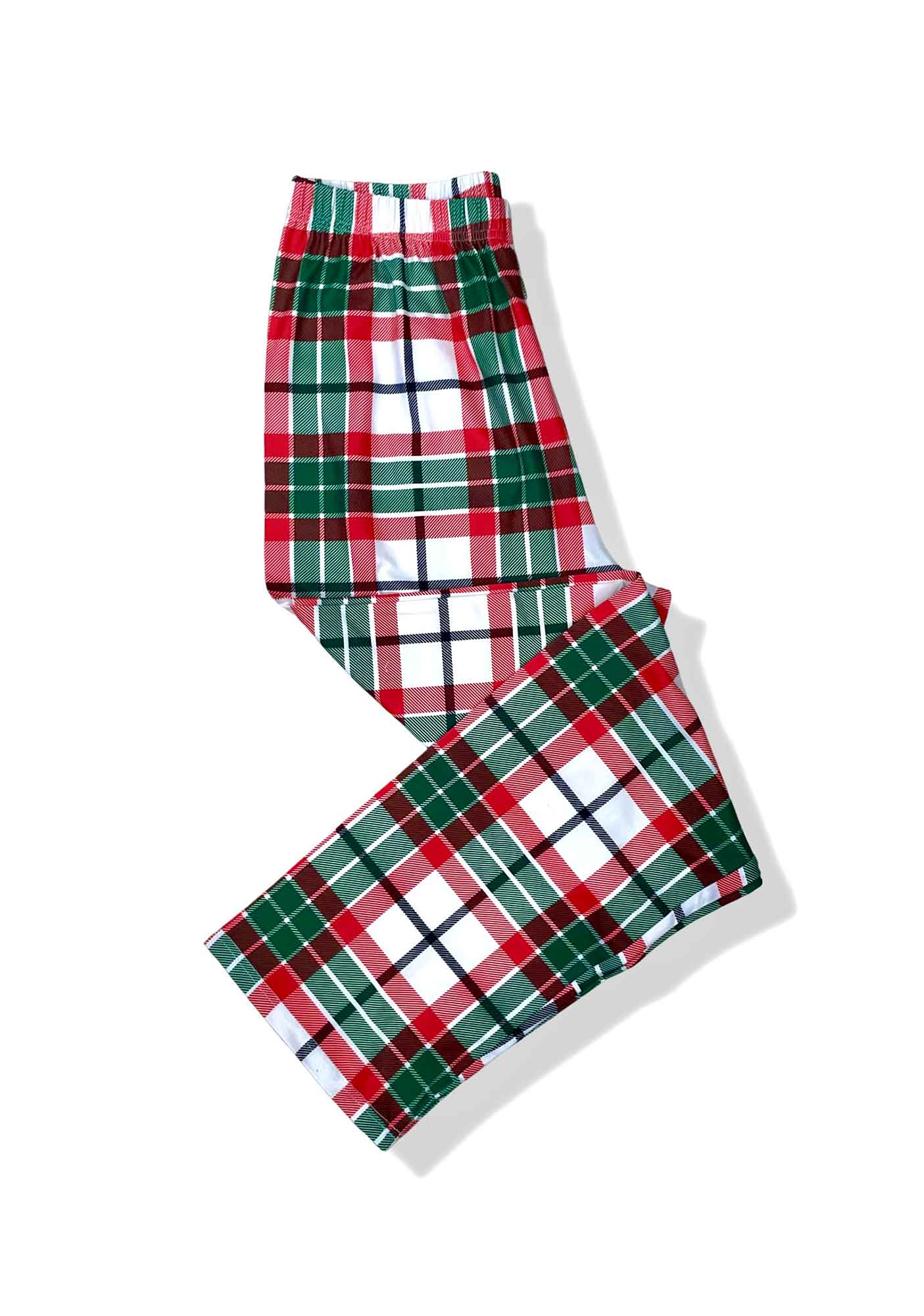 Red&Green Loungewear Plaid Pajama Pants - Image 3