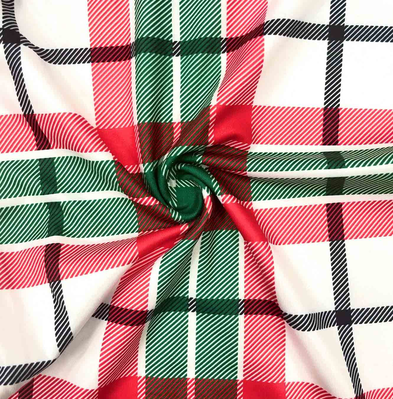 Red&Green Loungewear Plaid Pajama Pants - Image 4