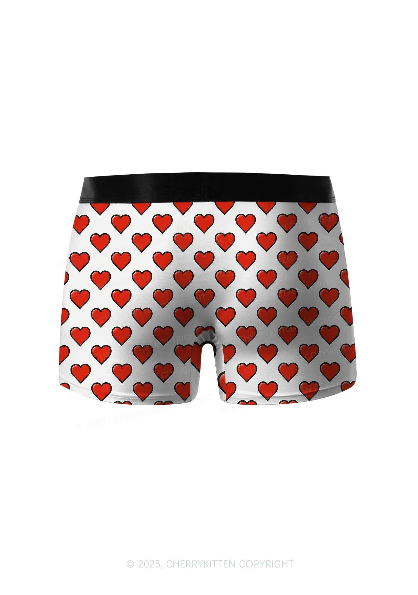 Red Heart Y2K Print Men Boxer Briefs Cherrykitten - Image 2