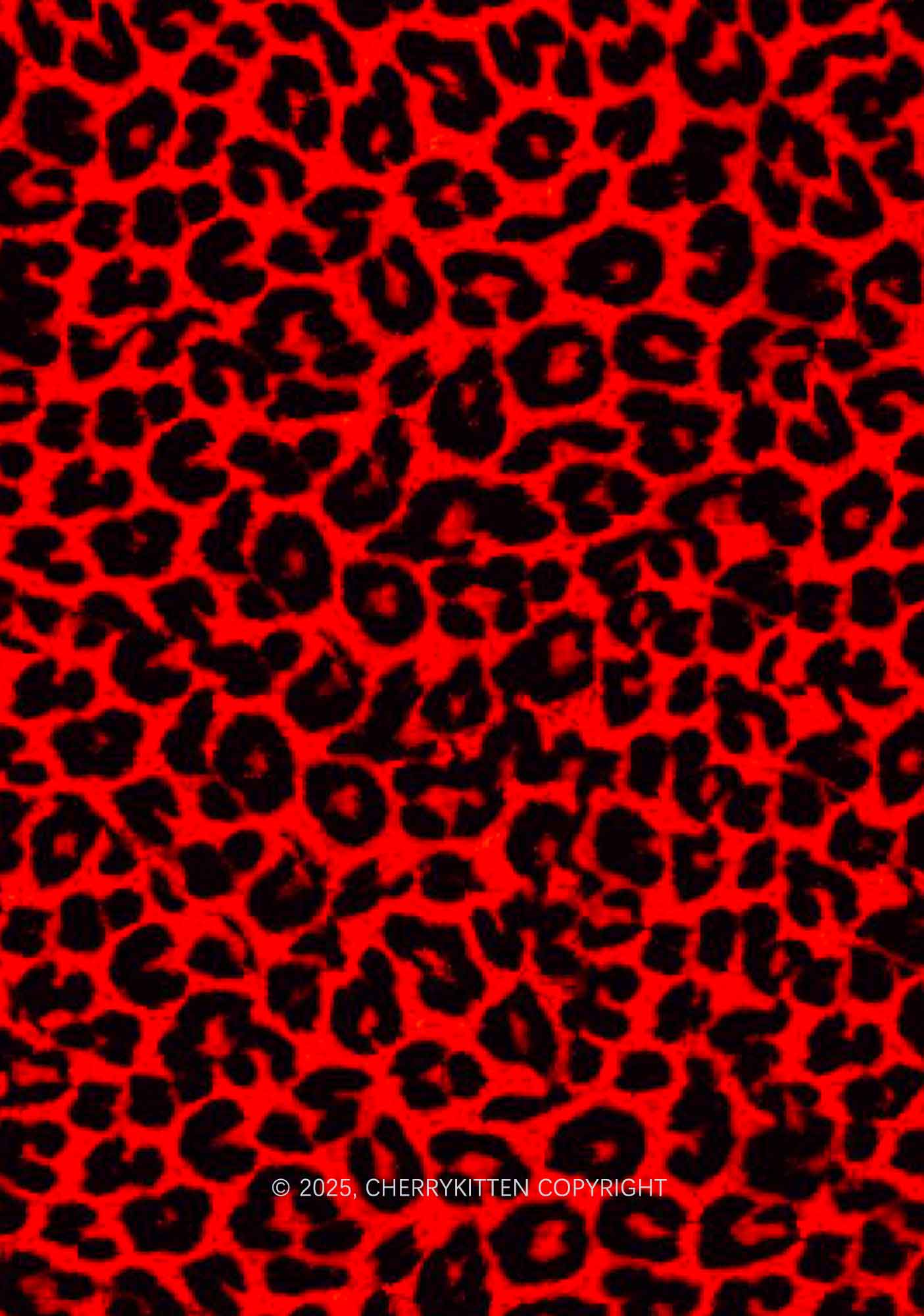 Red Leopard Y2K Print Mini Layered Skirt Cherrykitten - Image 2