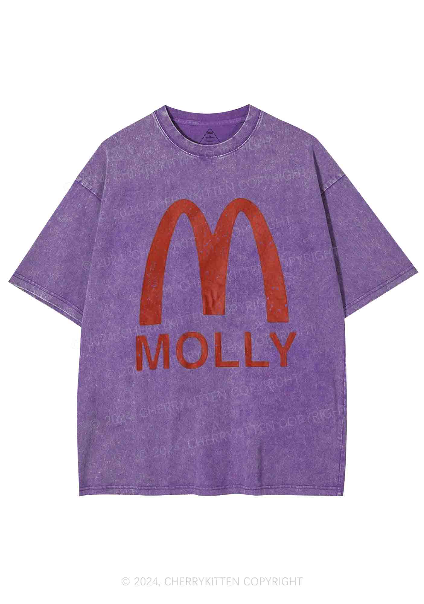 Red Molly Y2K Washed Tee Cherrykitten - Image 5